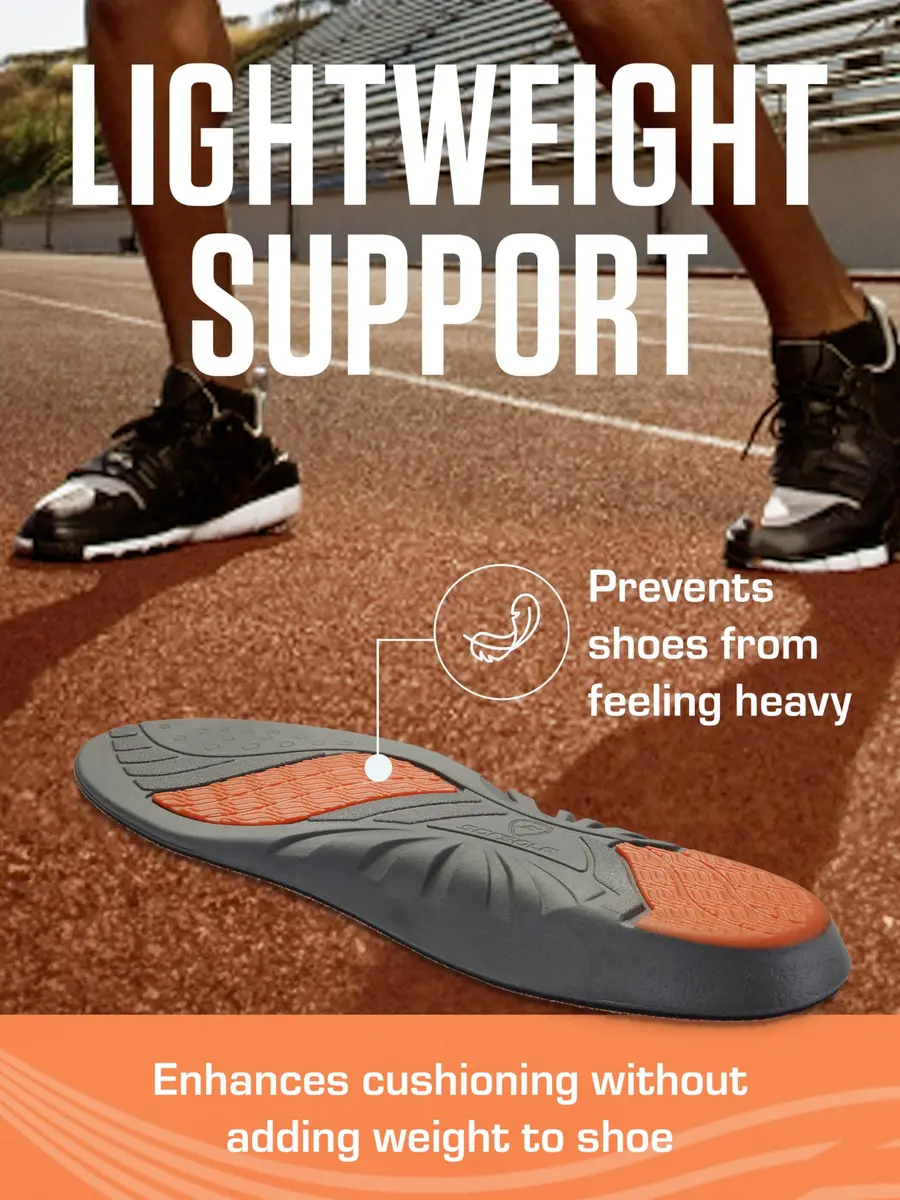 Sof Sole Insoles Men's ATHLETE Performance Full-Length Gel Shoe Insert | Shock Absorption & All-Day Comfort (Men's 11-12.5) - view 4