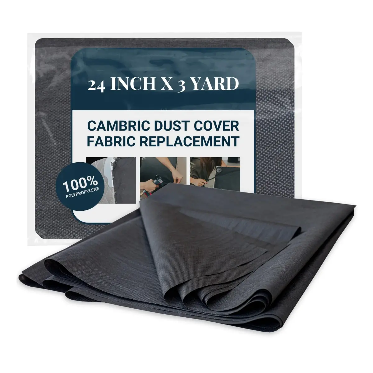 House2Home Cambric Dust Cover Fabric 68.6 cm (24 Inch) x 2.74 m (3 yd) | Professional Upholstery Material - main product image