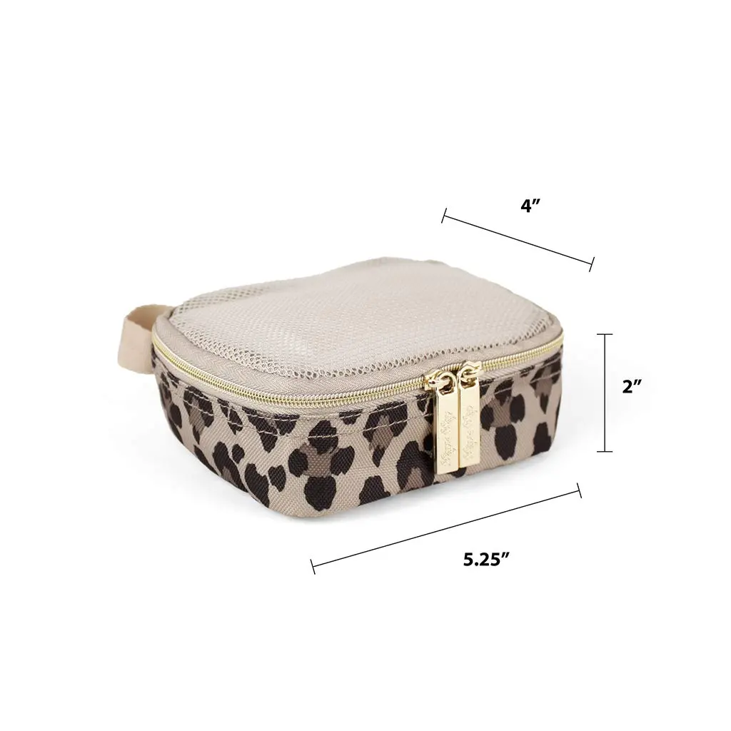 Itzy Ritzy Packing Cubes for Travel, Set of 3 Travel Organizers (Leopard) | Stylish & Space-Efficient - view 3