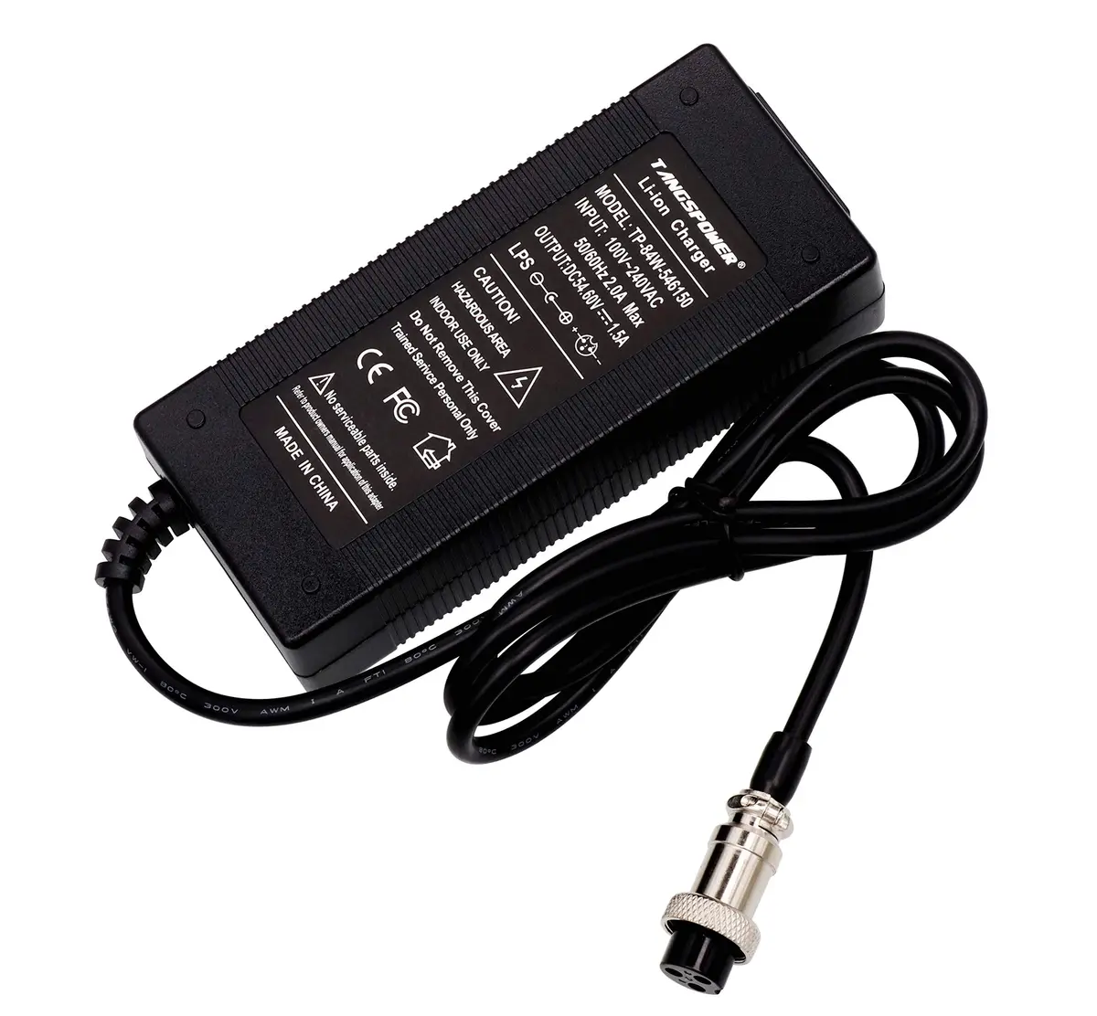 TANGSPOWER 48v Battery Charger 54.6V 48Volt Power Supply Adapter for Lithium Batteries - view 3