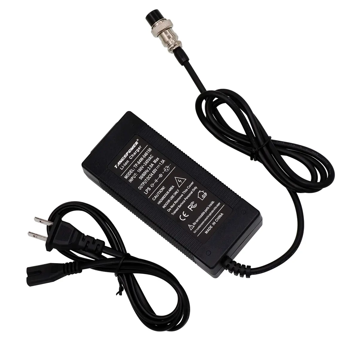 TANGSPOWER 48v Battery Charger 54.6V 48Volt Power Supply Adapter for Lithium Batteries - view 4