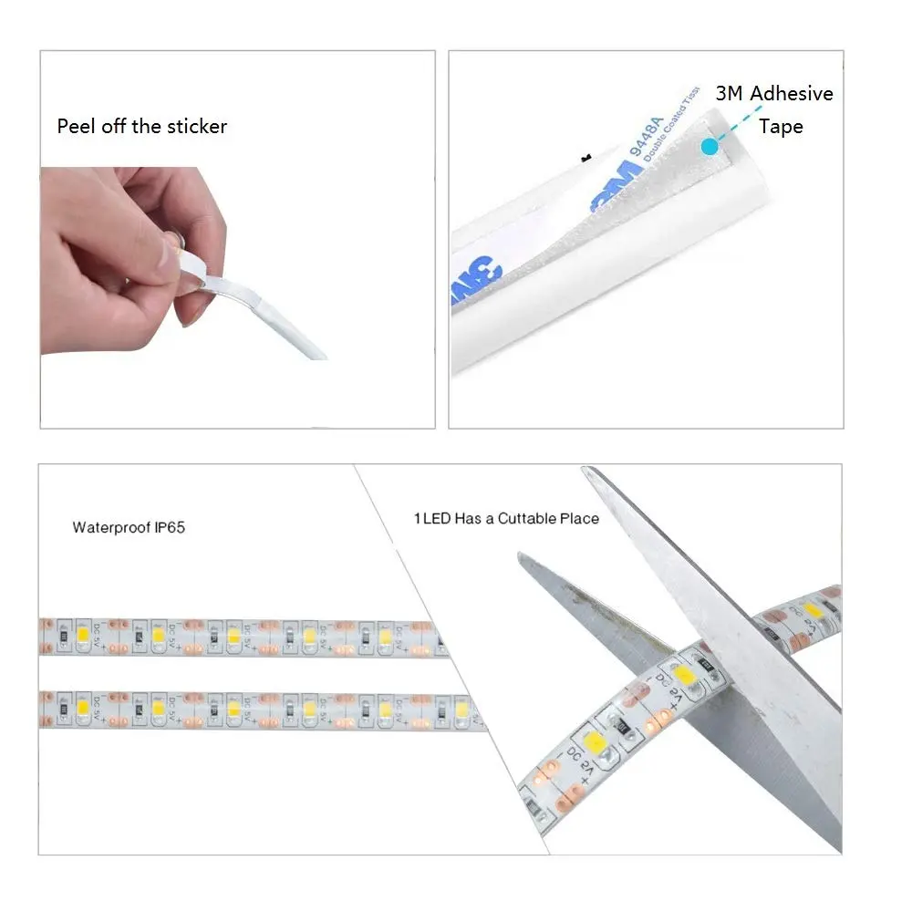 KUCAM Motion Sensor Wardrobe Light 1.5M | PIR Auto on/Off, Battery Powered, 6000K White for Closet & Bedroom - view 6