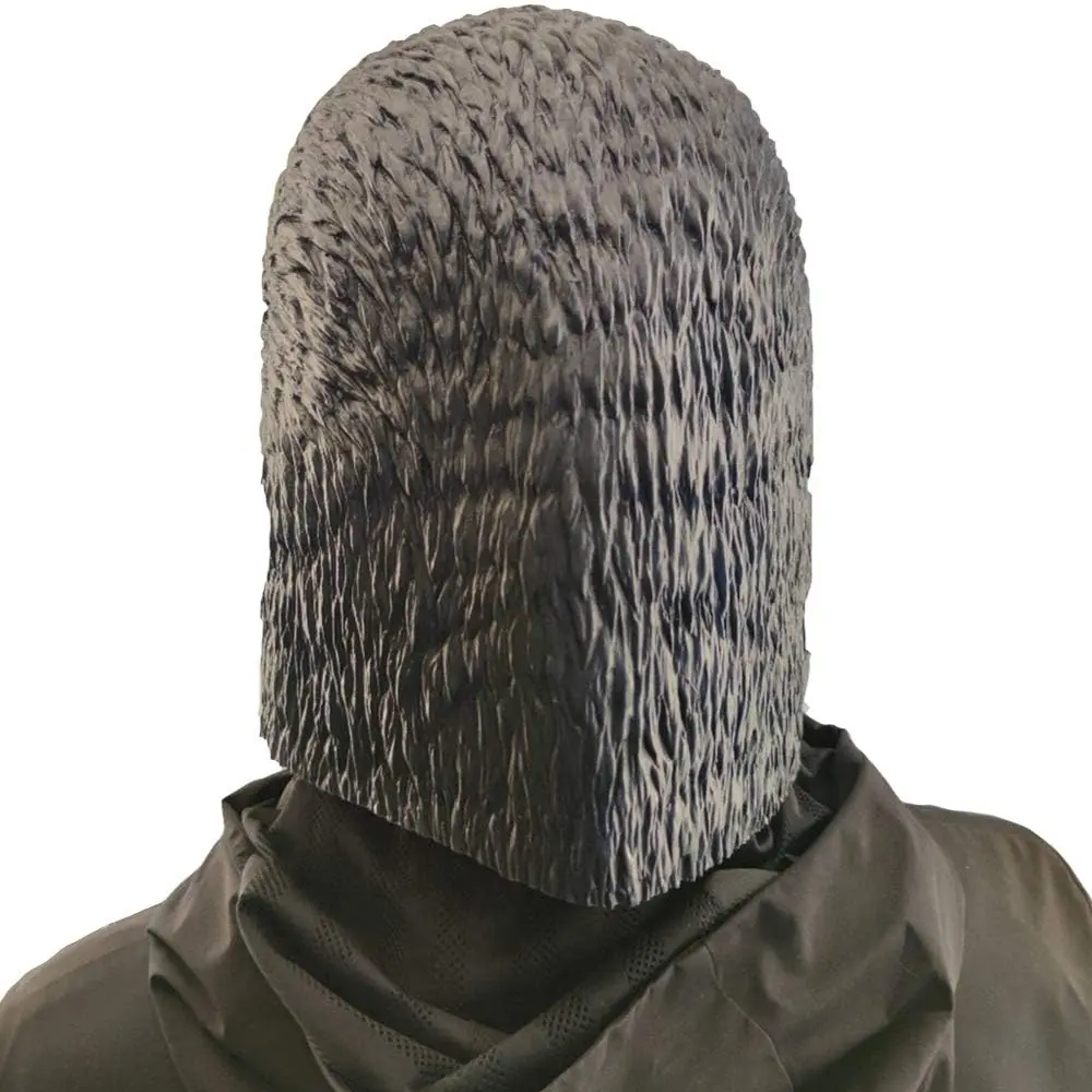 CreepyParty Crow Mask, Full Head Natural Latex Bird Costume for Halloween Party | Adult Unisex Horror Mask - view 8