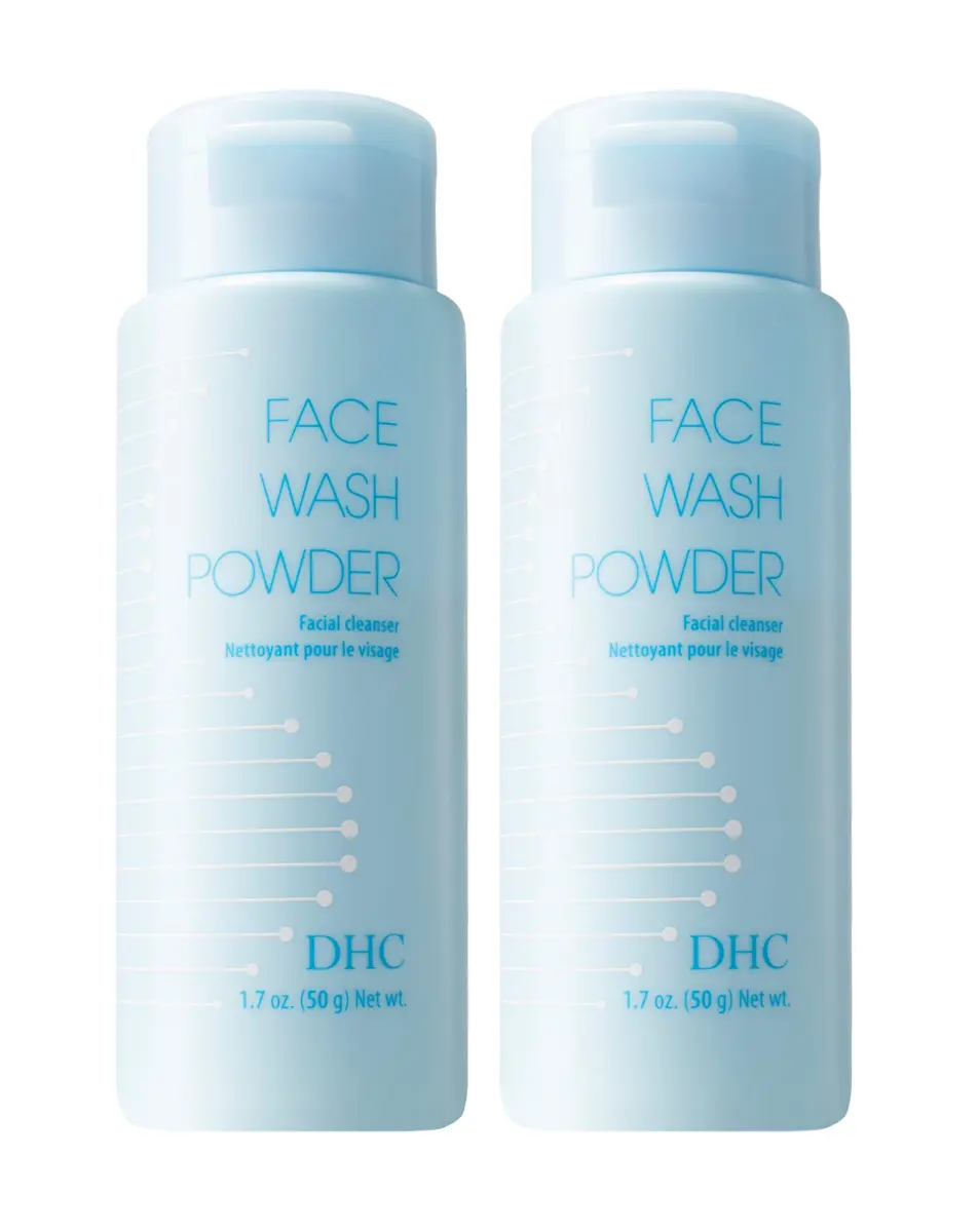 DHC Enzyme Exfoliating Powder Face Wash 2x50ml (1.7 Fl Oz) | Gentle Daily Cleanser for Smoother Skin - main product image
