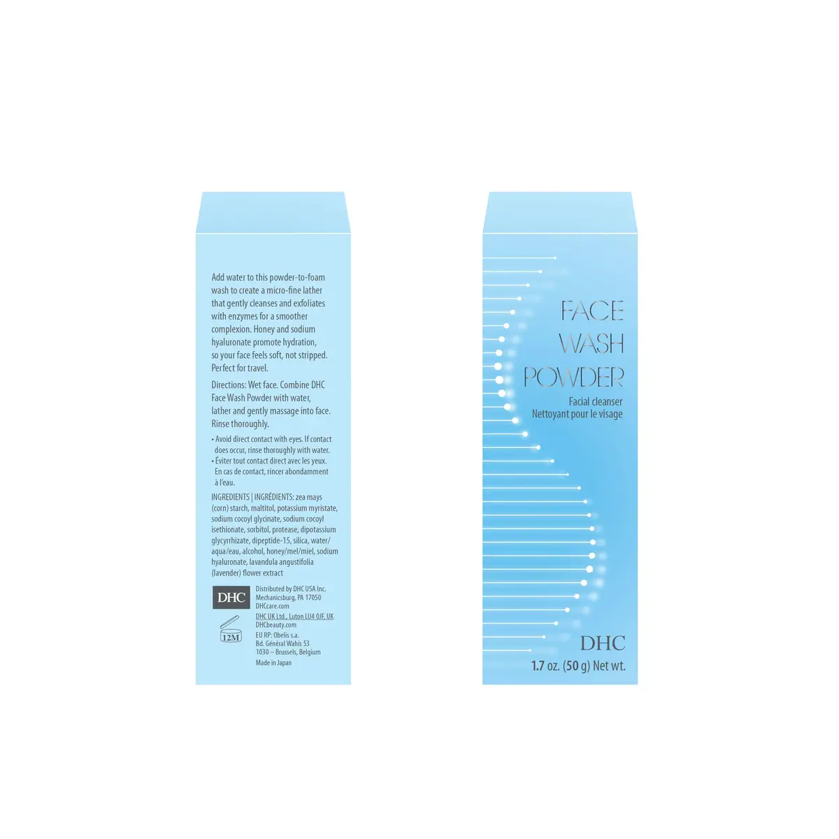 DHC Enzyme Exfoliating Powder Face Wash 2x50ml (1.7 Fl Oz) | Gentle Daily Cleanser for Smoother Skin - view 7