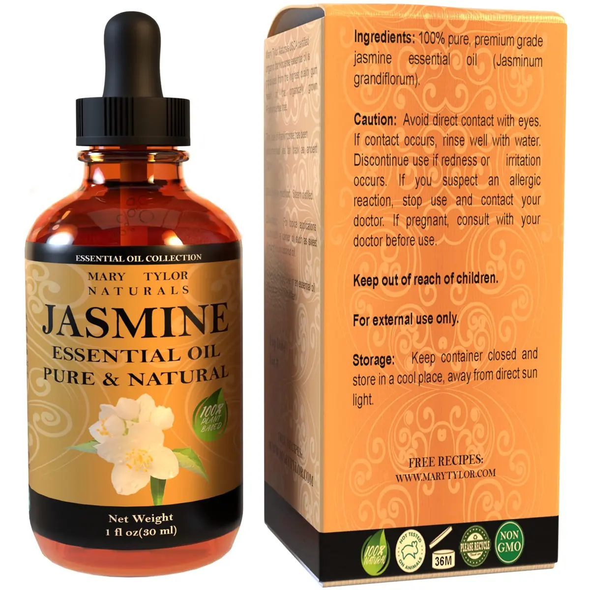 Mary Tylor Naturals Jasmine Essential Oil 30ml | Pure Therapeutic Grade Aromatherapy - view 7