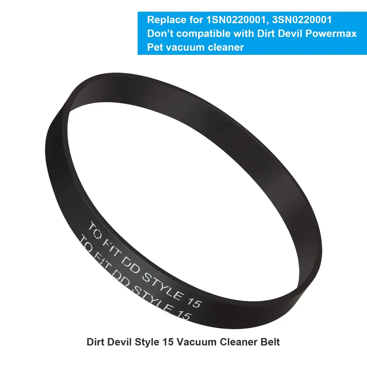 Honoson Vacuum Belt Style 15 | Compatible with Dirt Devil Series, Durable Rubber (70-120 chars) - view 6