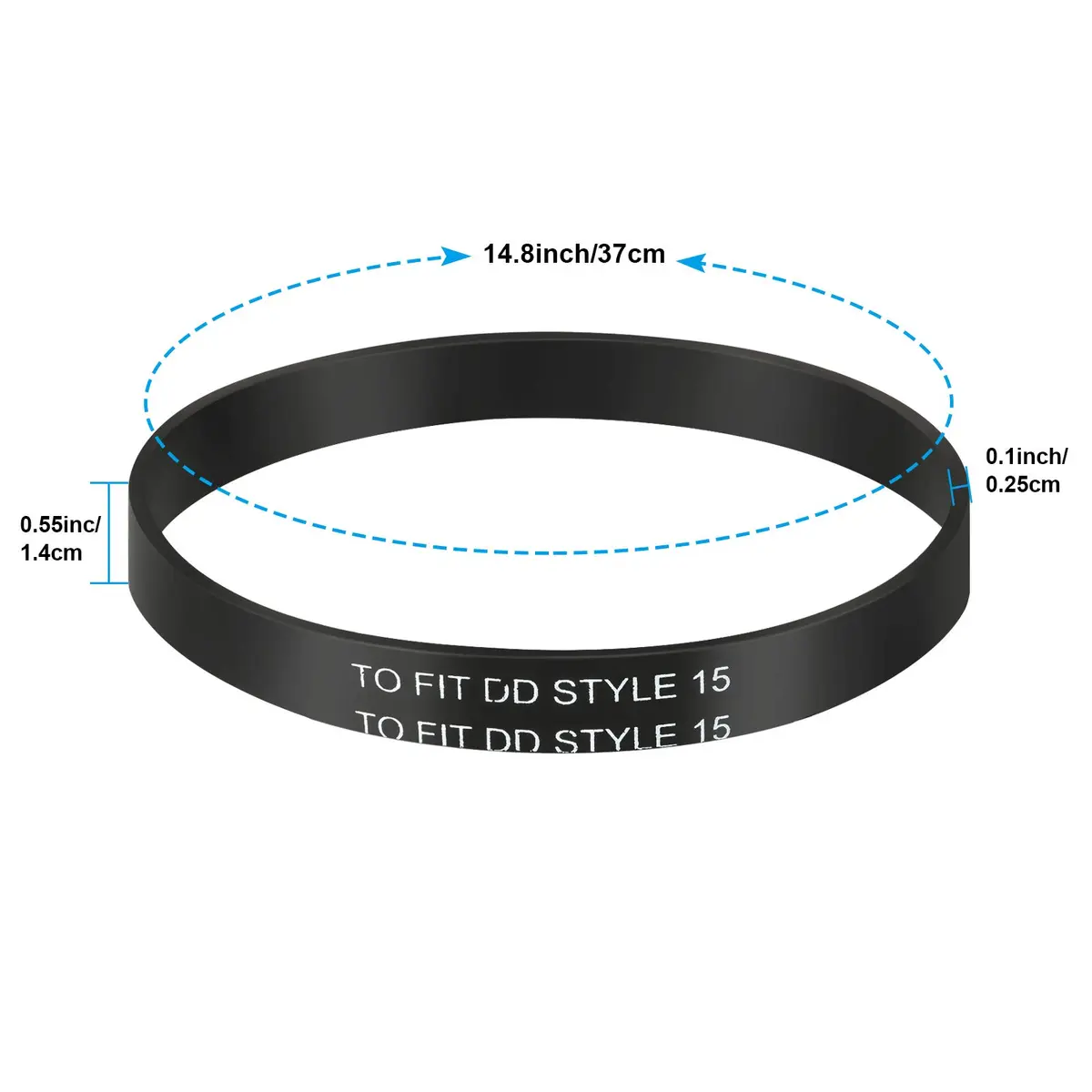 Honoson Vacuum Belt Style 15 | Compatible with Dirt Devil Series, Durable Rubber (70-120 chars) - view 2