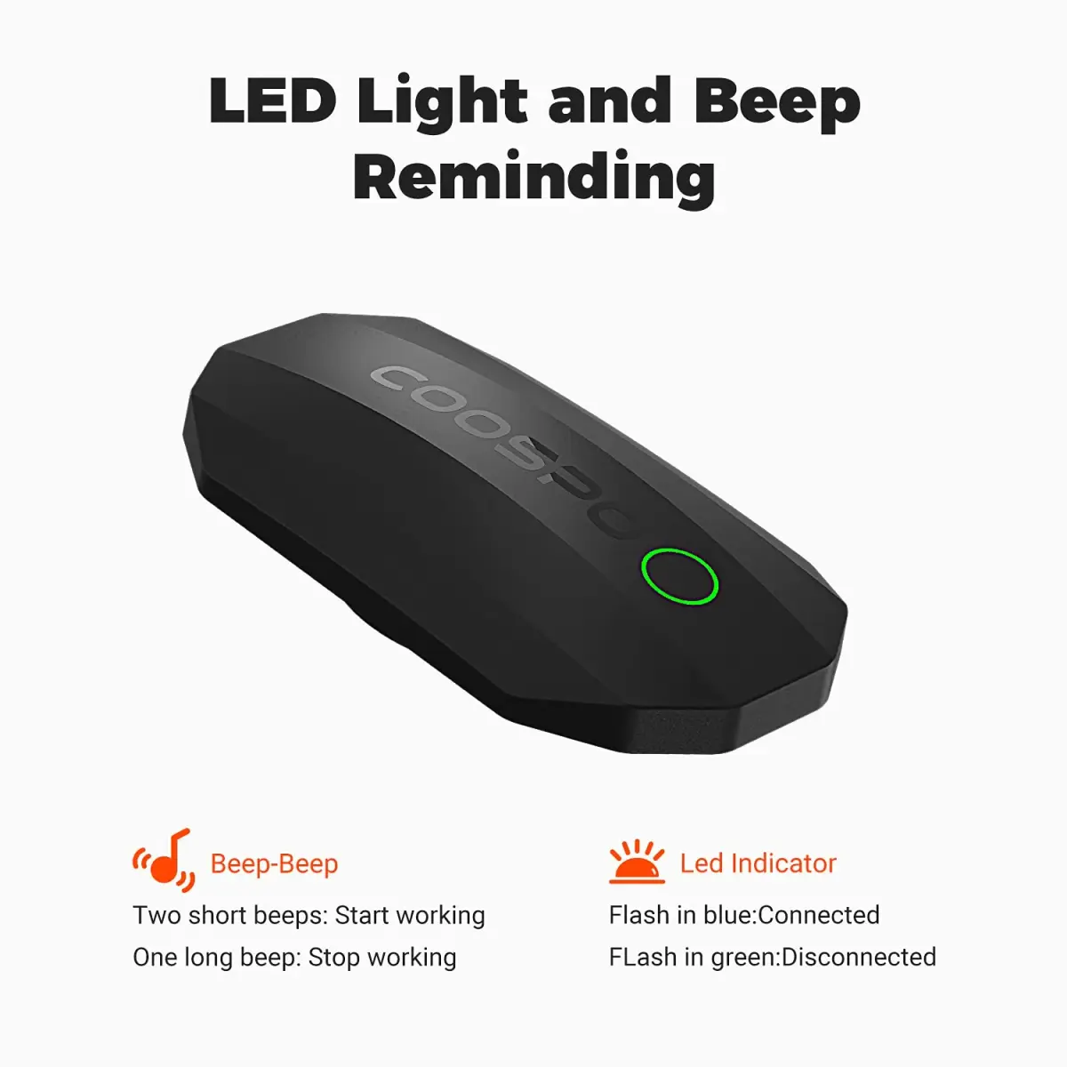 CooSpo H808S Heart Rate Monitor Chest Strap | ±1BPM Accurate, ANT+ BLE Dual Mode, IP67 Waterproof, 300H Battery - view 4