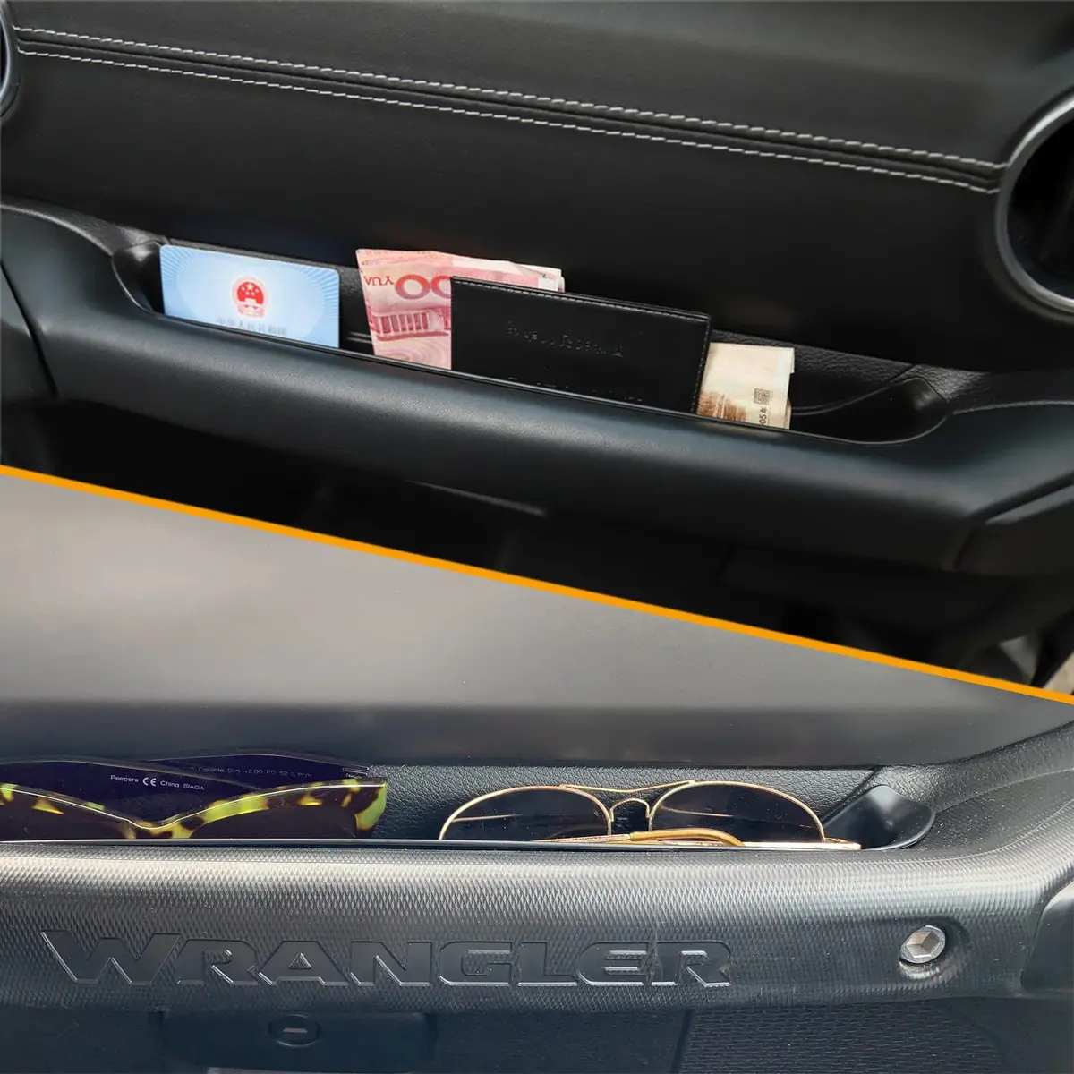 YOCTM GrabTray Interior Storage for Jeep Wrangler JL 2018-2023 | Extra Organizer for Co-pilot Bar - view 6