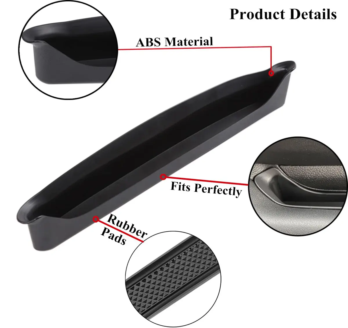 YOCTM GrabTray Interior Storage for Jeep Wrangler JL 2018-2023 | Extra Organizer for Co-pilot Bar - view 2