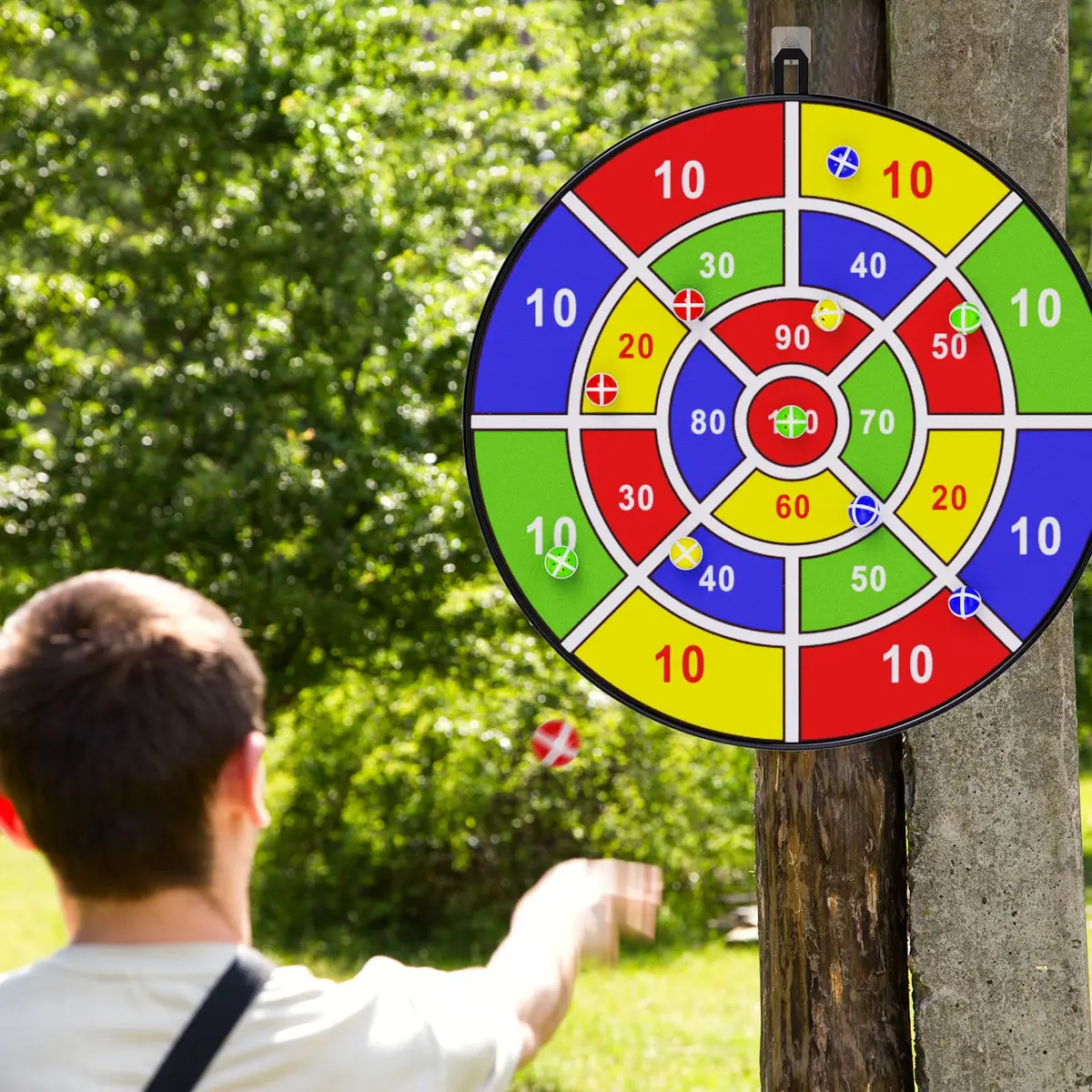 BooTaa 29" Large Dart Board for Kids | Indoor/Outdoor Fun Party Game for Ages 3-12 - view 5
