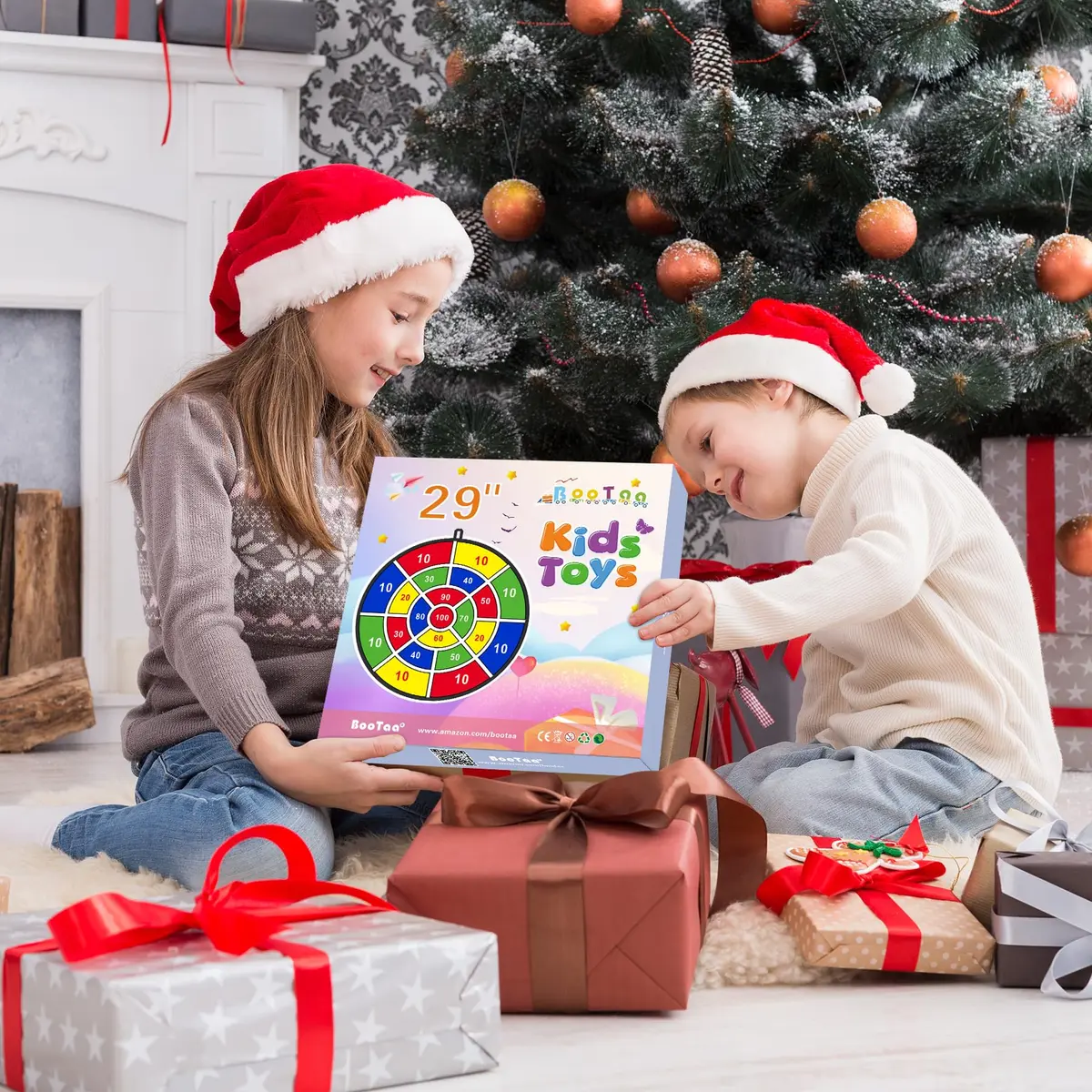 BooTaa 29" Large Dart Board for Kids | Indoor/Outdoor Fun Party Game for Ages 3-12 - view 6