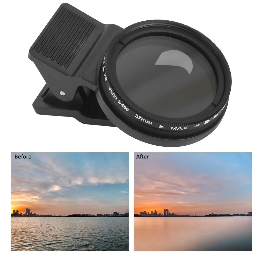 Bindpo Cellphone Filter ND2-400 37mm | Adjustable Neutral Density Filter for Mobile Phones - view 3