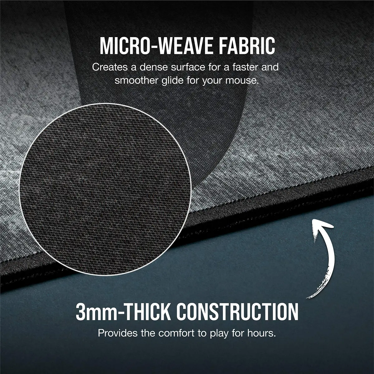 Corsair MM300 PRO Gaming Mouse Pad Medium Spill-Proof Cloth 360mm x 300mm | Ultra-Fast, Stain-Resistant - view 4