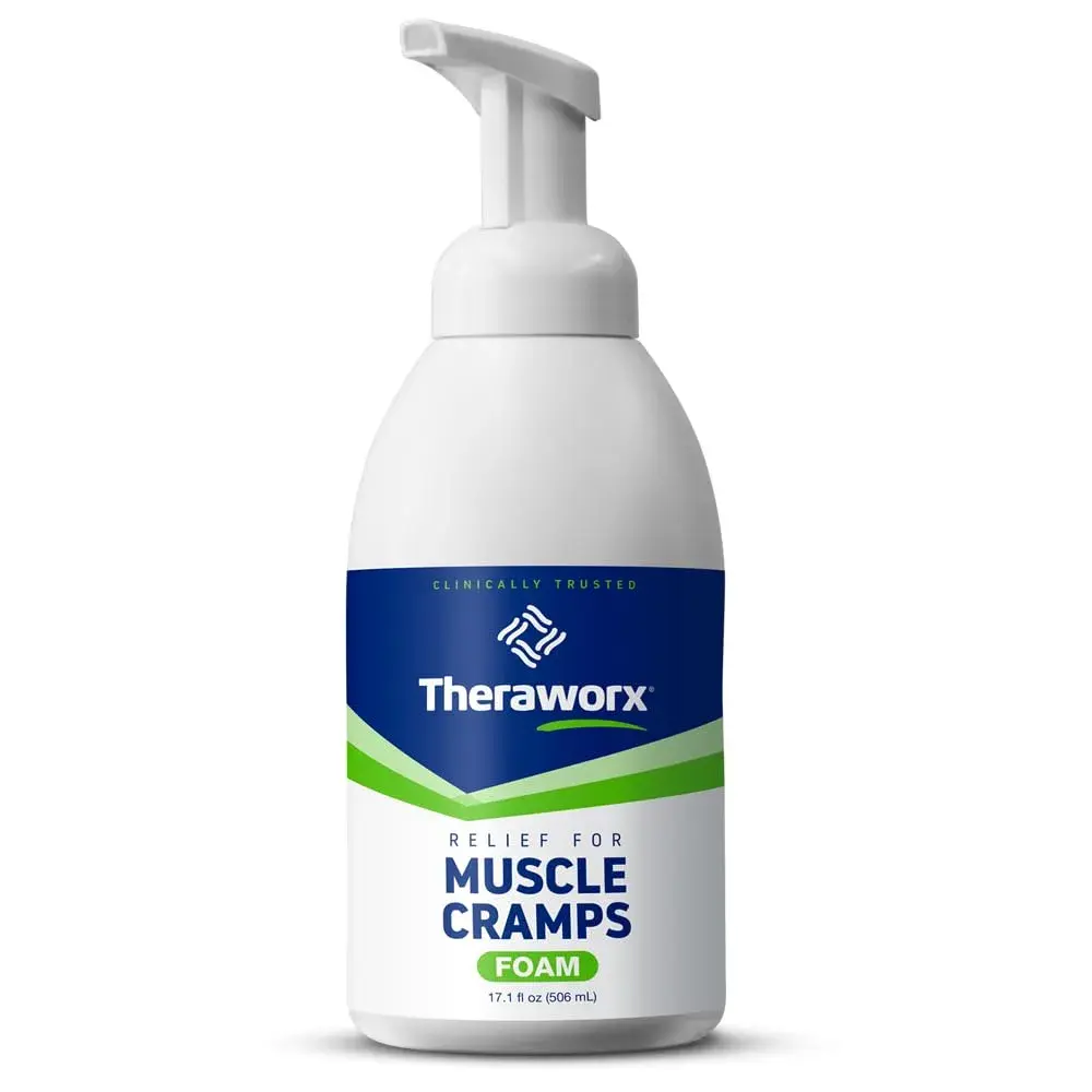 Theraworx Relief for Muscle Cramps Foam 505ml (17.1 Fl Oz) | Clinically Trusted Fast-Acting Muscle & Leg Cramp Relief - main product image