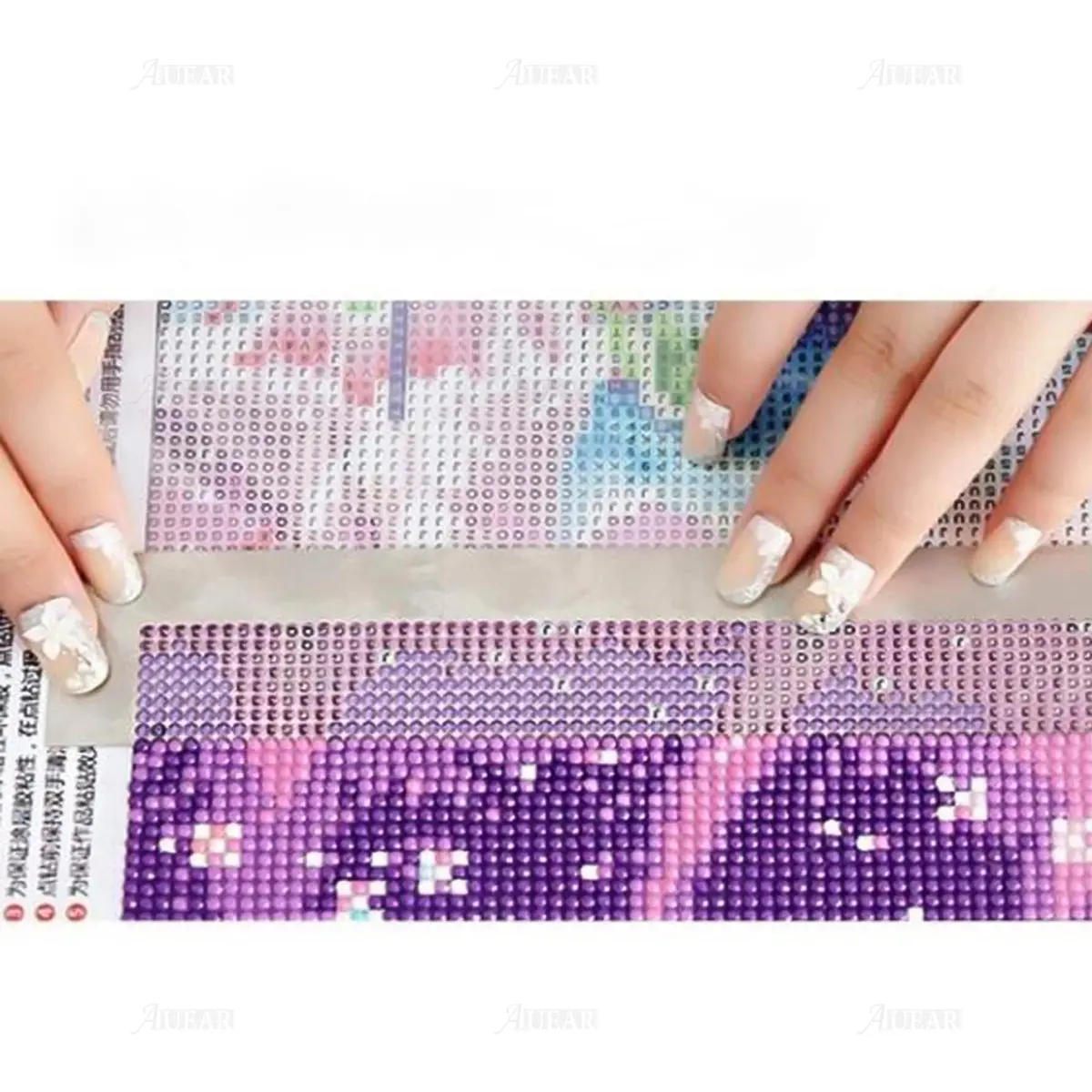 AUEAR Stainless Steel Diamond Art Painting Ruler 800 Grids | Full & Partial Drill Tool - view 2