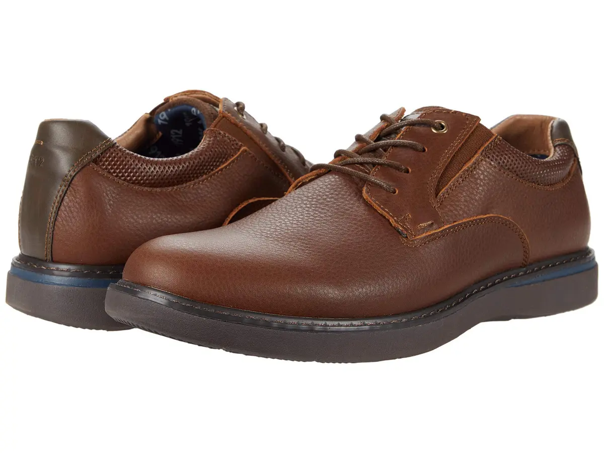 Nunn Bush Bayridge Plain Toe Oxford Brown 13 W (EE) | Classic Leather Dress Shoe for Men - view 2