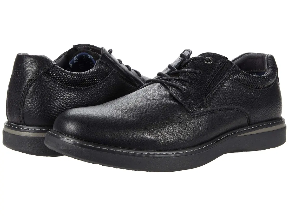 Nunn Bush Bayridge Plain Toe Oxford Black 11.5 M (D) | Lightweight Leather Dress Shoe for Men - view 4