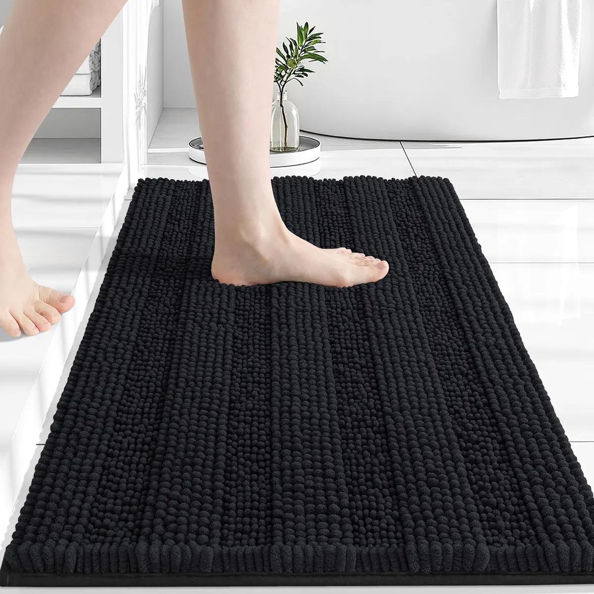 Grandaily Chenille Bathroom Rugs 30x20 | Soft Absorbent Bath Mat for Bathroom Comfort - main product image