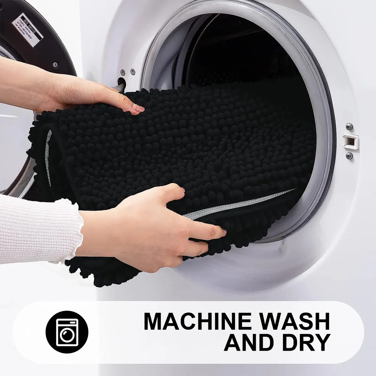 Grandaily Chenille Bathroom Rugs 30x20 | Soft Absorbent Bath Mat for Bathroom Comfort - view 6