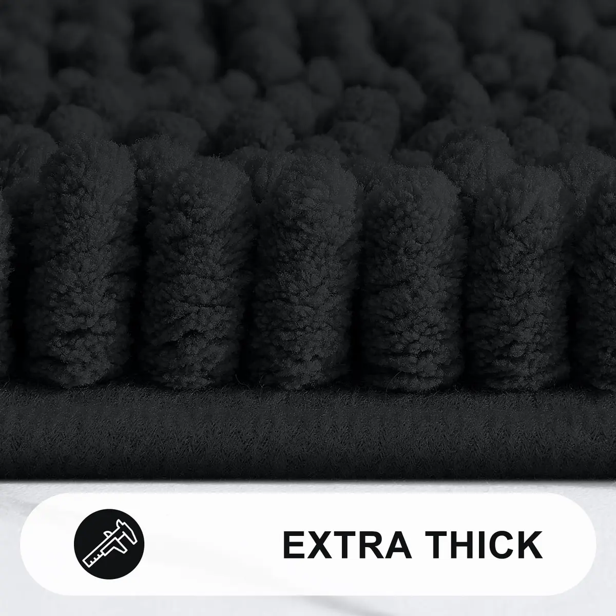 Grandaily Chenille Bathroom Rugs 30x20 | Soft Absorbent Bath Mat for Bathroom Comfort - view 4