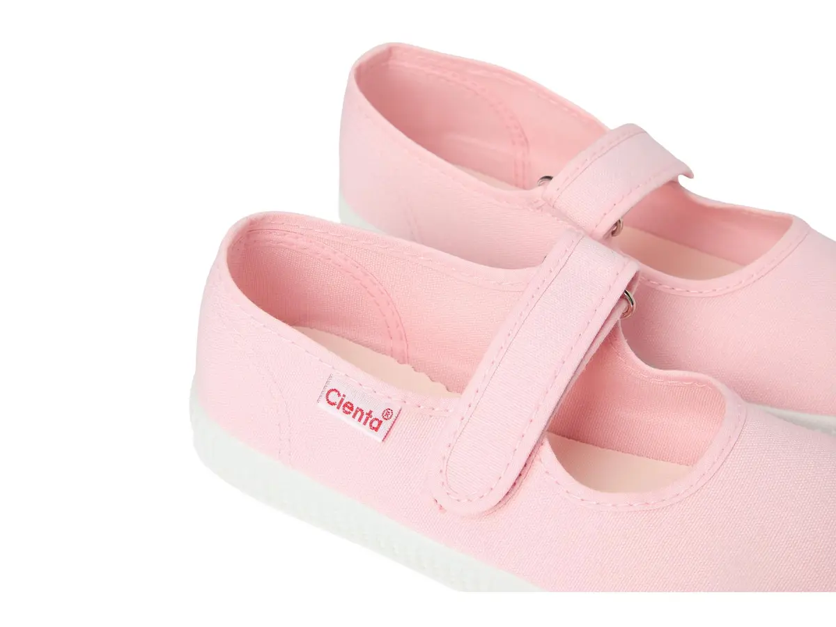 Cienta Kids Shoes 56000 Light Pink 1.5 Little Kid | Washable Canvas Mary Jane - view 8