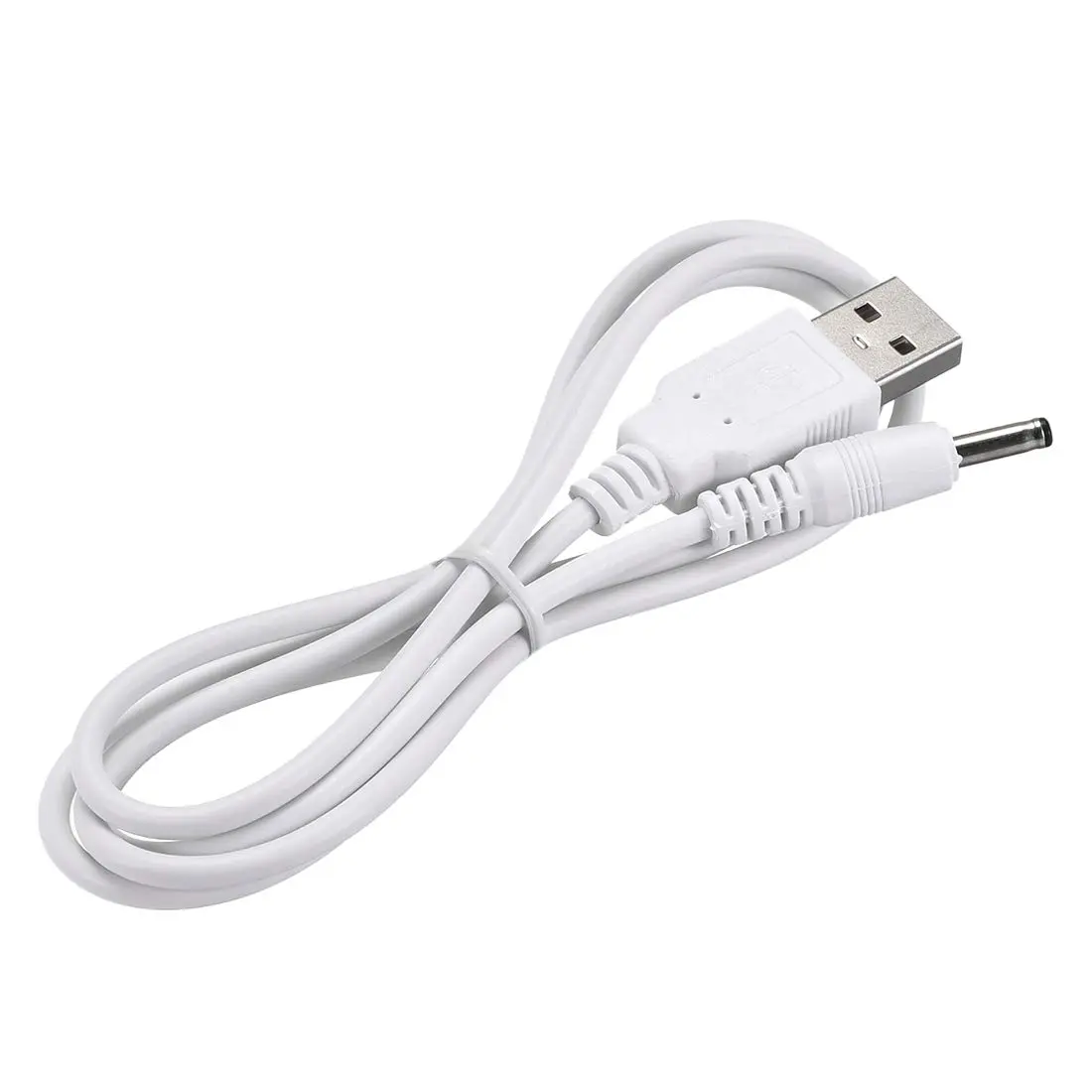 uxcell USB Type-A Male to 3.5 x 1.35mm DC 5V 1A Barrel Connector Charge Cable 1m (3.28ft) White | Powers USB Fans, Desk Lamps, Mini Speakers - view 3