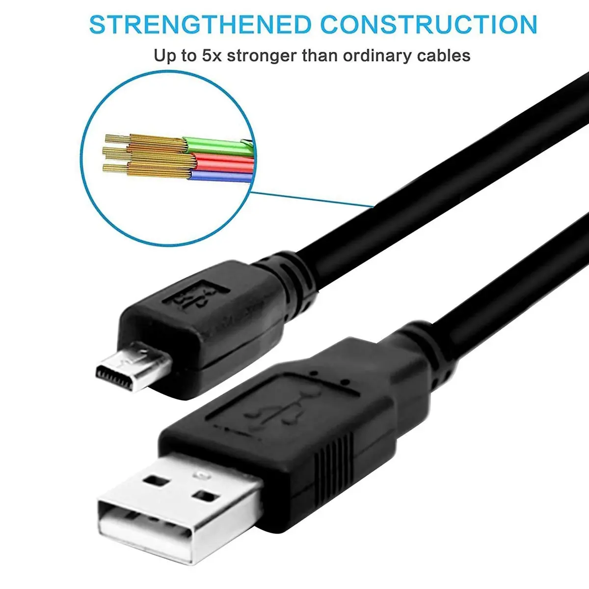 Draw a dragon Electronic Cable for Camera & Printer | USB 2.0 Data & Charging Cord, 39.6 inches (1m) - view 3