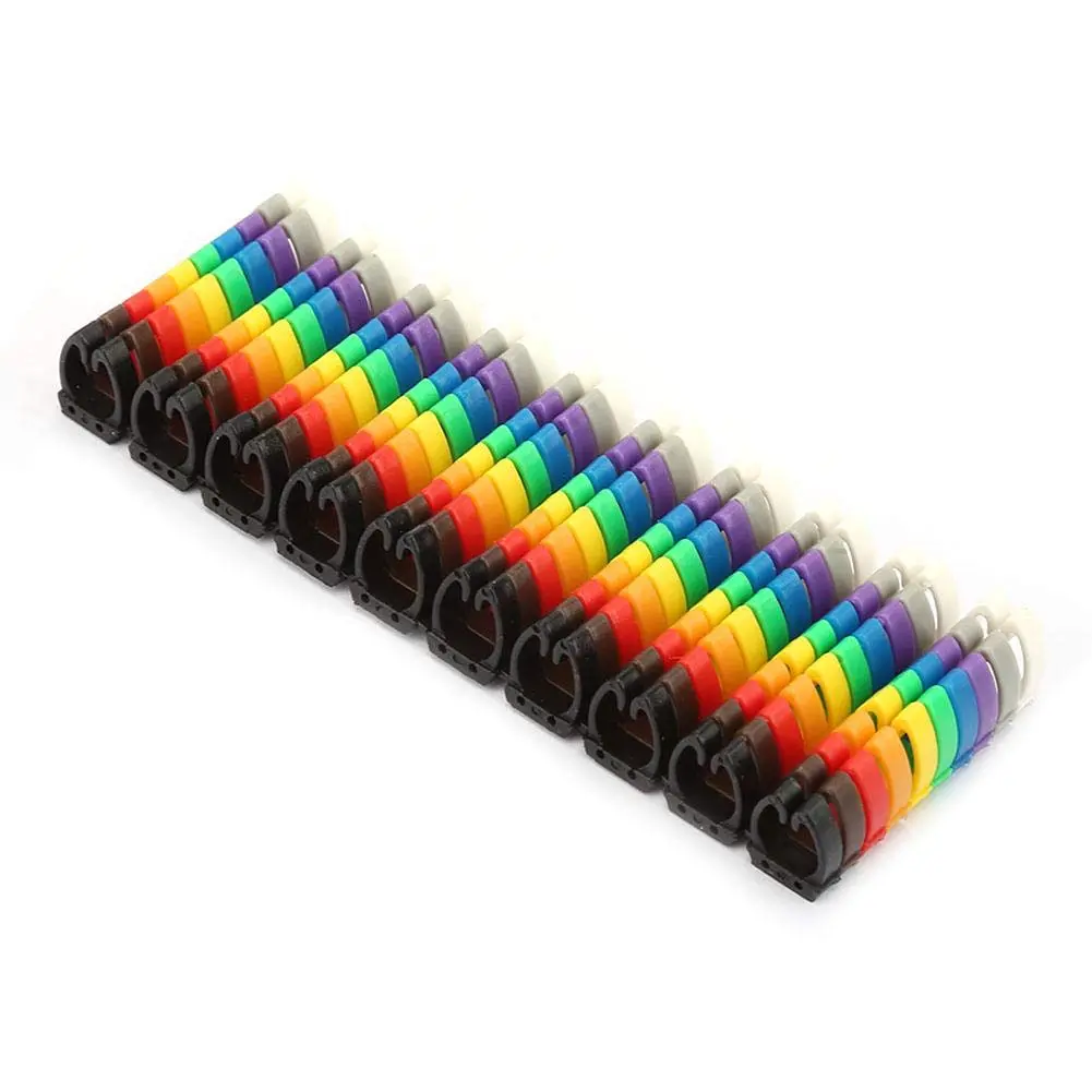 Fafeicy Wire Markers 100 PCS KCM-6MM Square | Bright Color Cables Label for Easy Identification - view 7