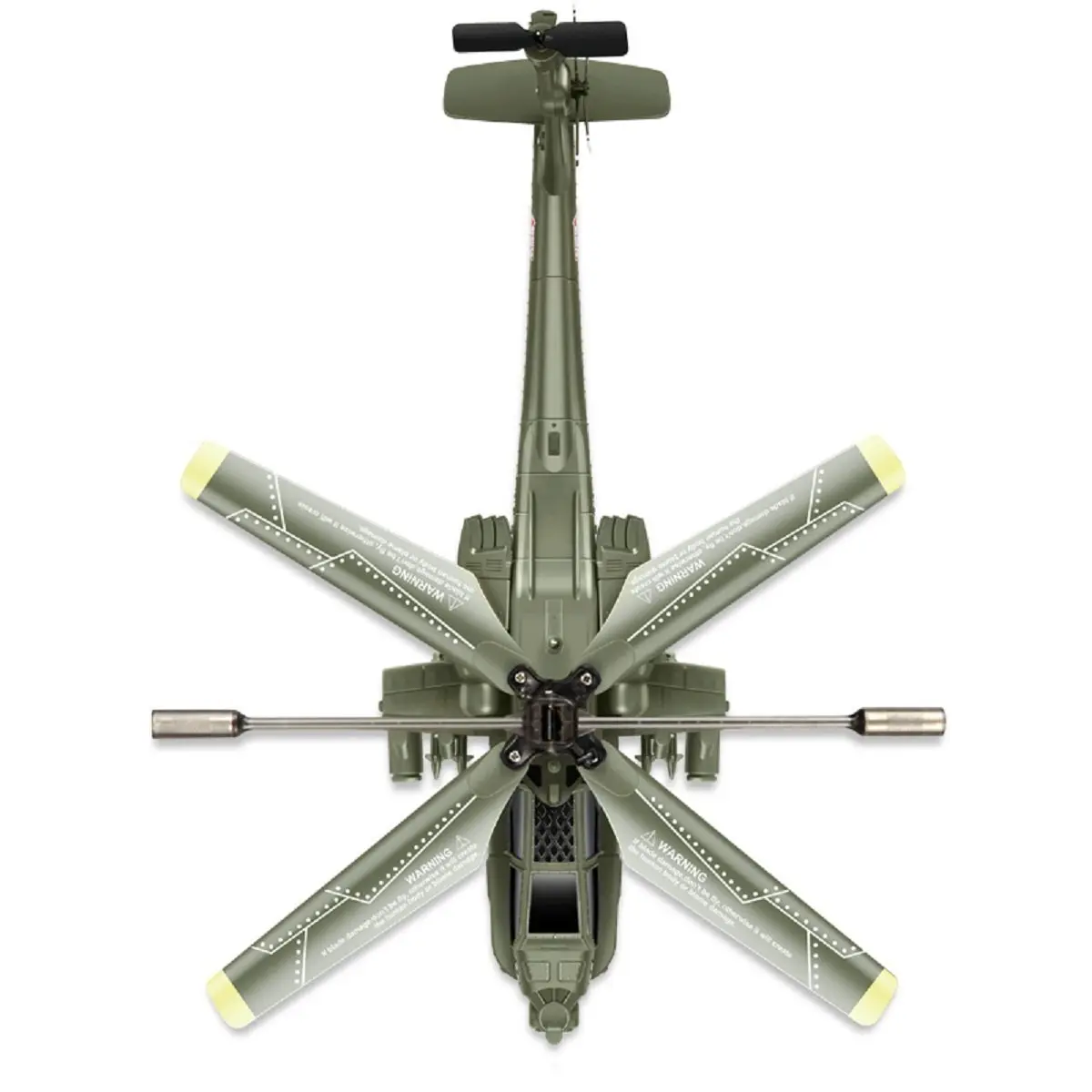 POCO DIVO Apache AH-64 Helicopter RC Flight Infrared 3CH Gyro Military Model | 8.7" L x 2.8" W x 3.7" H | 190mm Main Rotor - view 4