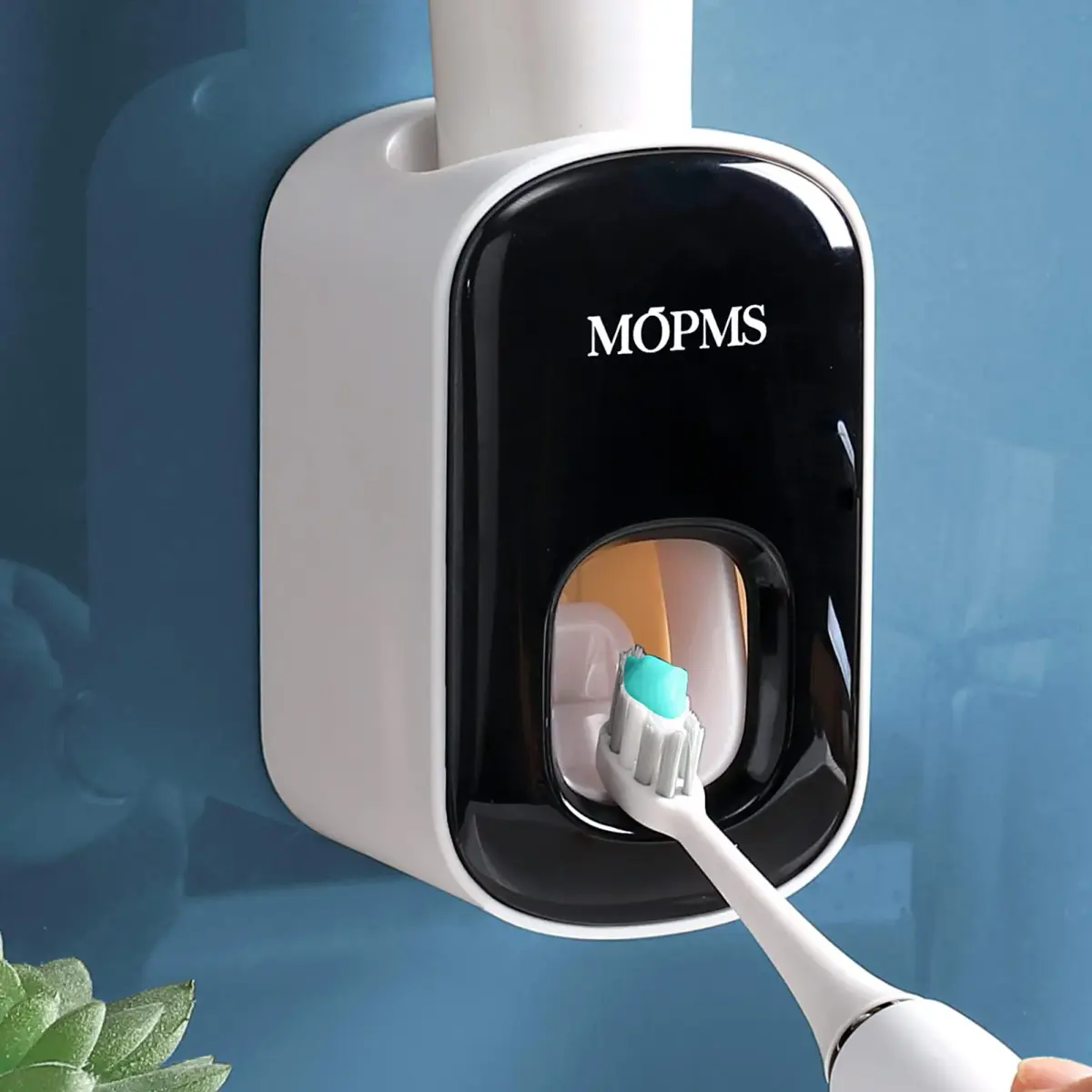 MOPMS Automatic Toothpaste Dispenser Black 1Pc | Hands-Free Squeeze for Kids & Adults - main product image