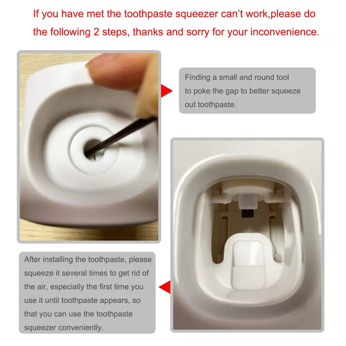 MOPMS Automatic Toothpaste Dispenser Black 1Pc | Hands-Free Squeeze for Kids & Adults - view 3
