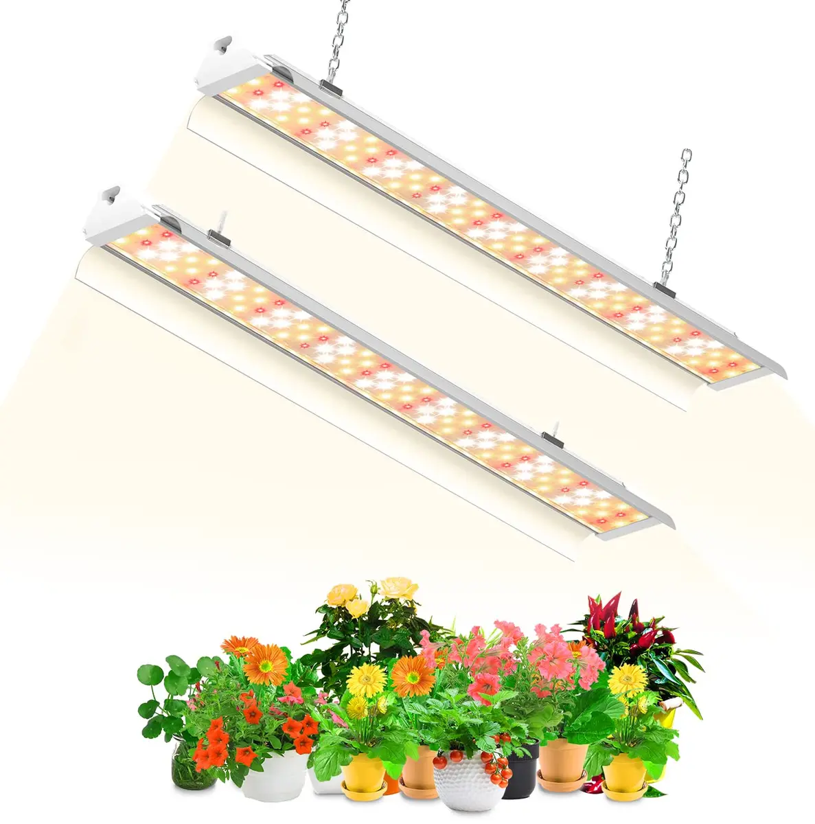 SZHLUX Grow Light 4FT 140W | Full Spectrum Indoor Plant Light, Linkable, 4 Connected Max, 2-Year Warranty - main product image