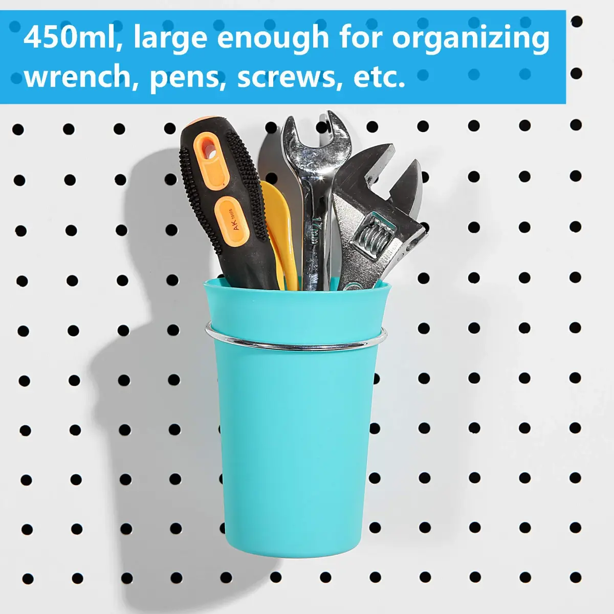 FRIMOONY Pegboard Hooks with Bins & Locks, 204 PCS (80 Locks) | Organize Tools & Supplies - view 6