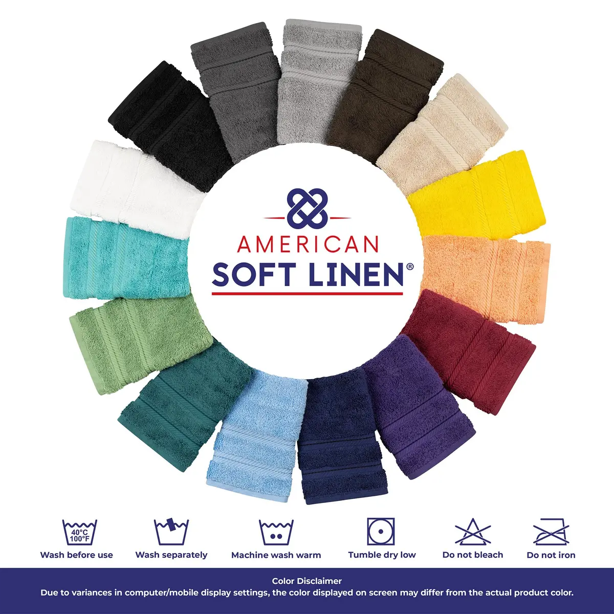 American Soft Linen 100% Cotton Turkish Towels 6 Piece Set | Luxurious, Absorbent & Quick Drying - view 8