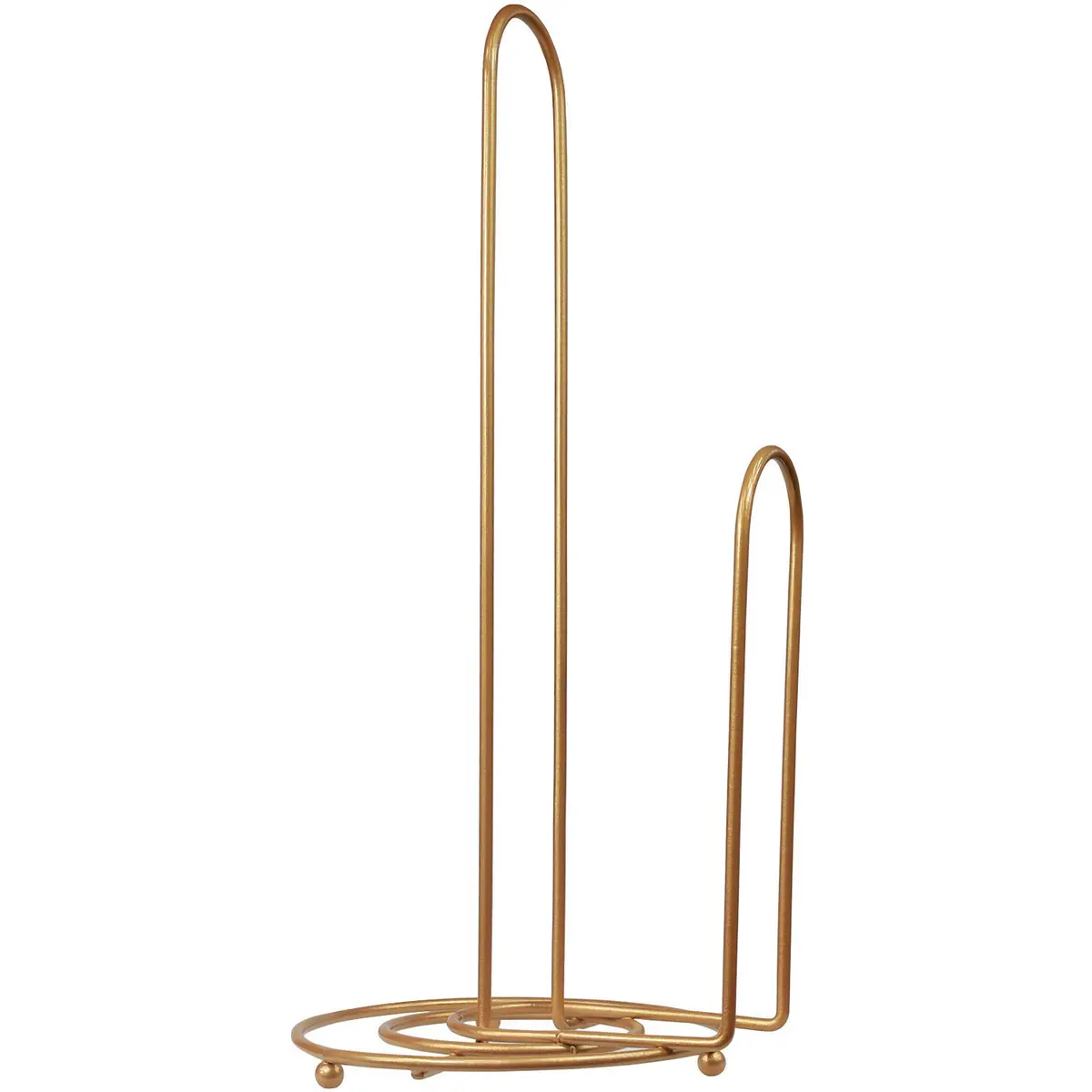 Blue Donuts Paper Towel Holder - Farmhouse Design, Gold Finish, 13.5 in x 6 in | Easy One-Handed Tear - view 2