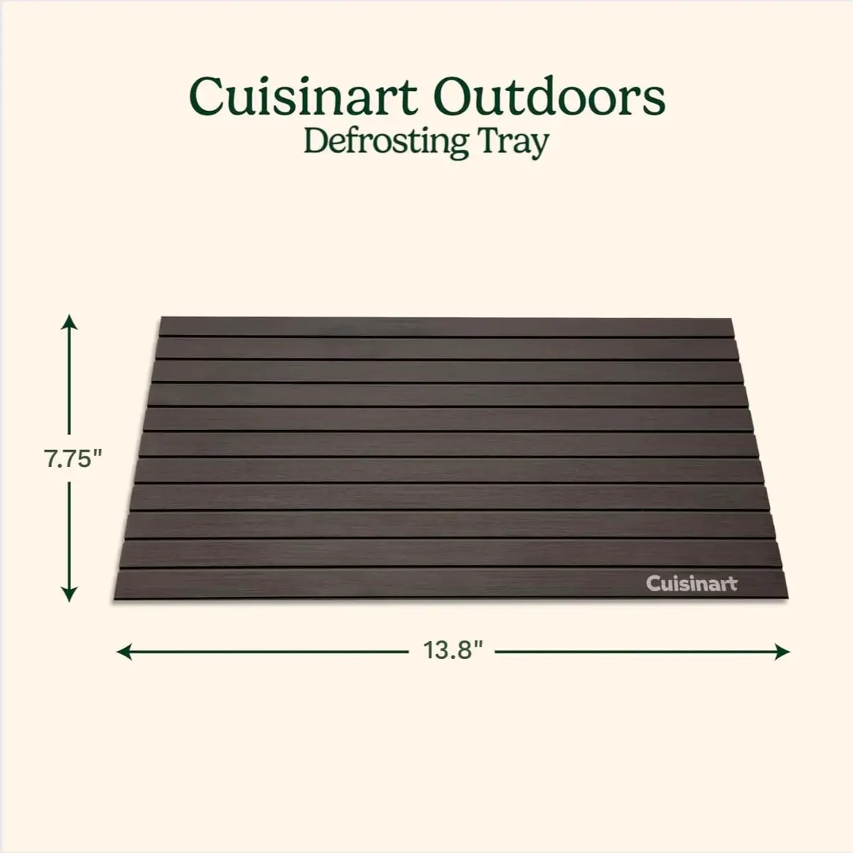 Cuisinart Defrosting Tray for Frozen Meat | Conductive Aluminum Thaws Food Fast - view 2