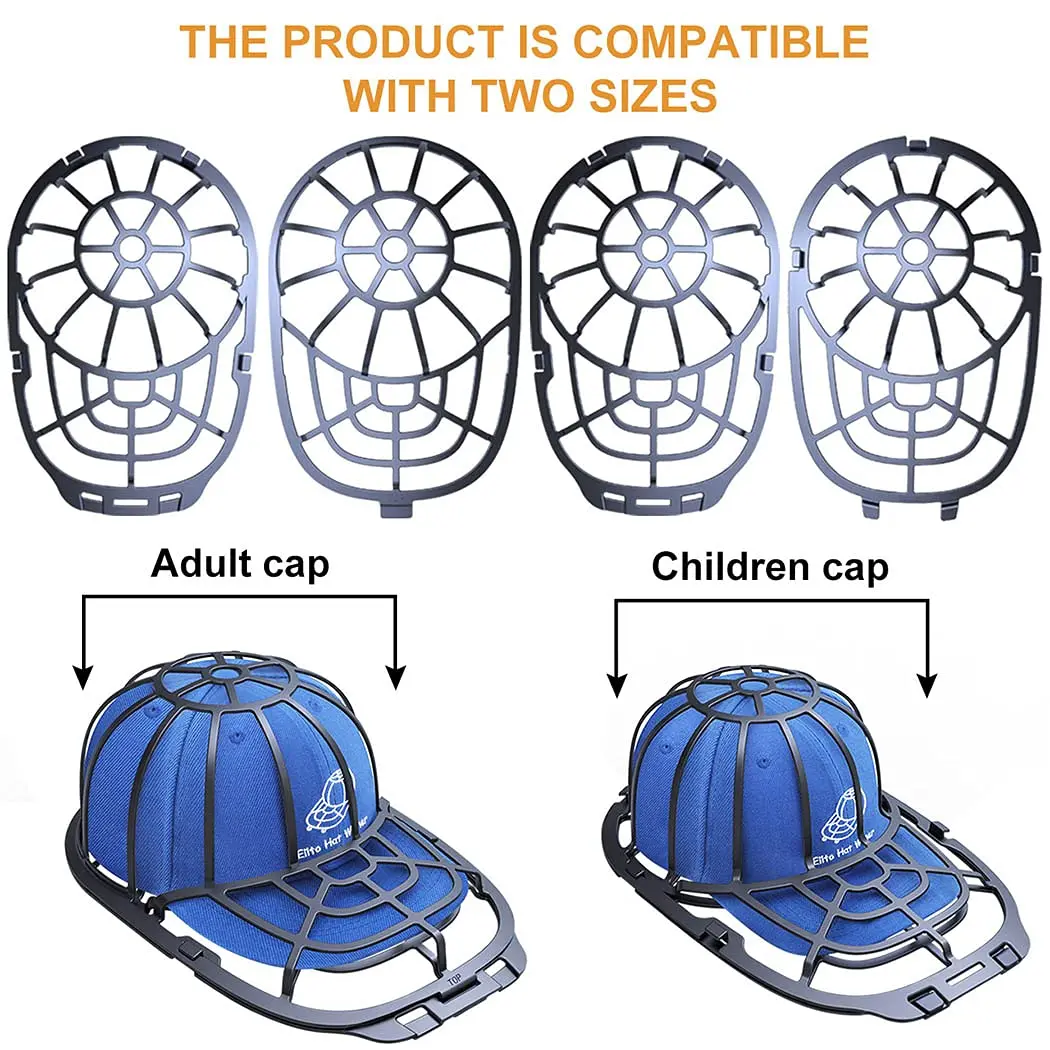 Eiito Hat Washer for Washing Machine, 2 Pack Hats Cleaner | Durable, Fits Adult & Kids Hats, Dishwasher & Portable Use - view 2