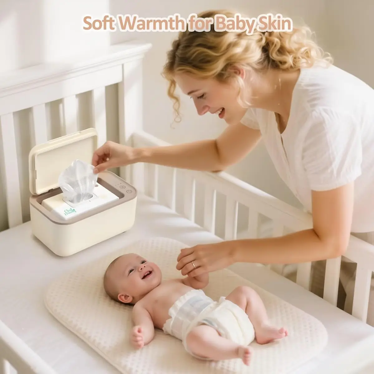 Chefhandy Yellow Baby Wipe Warmer with Surround Heating & 3 Heat Settings | Large Capacity for 100 Wipes - view 8