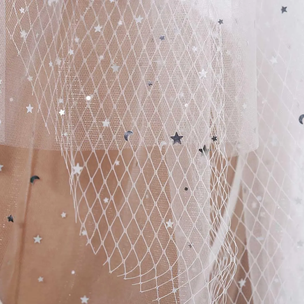 Aularso Ivory Wedding Veil 3-Tier Bridal Veil for Women | Short Elegant Bridal Accessory - view 3
