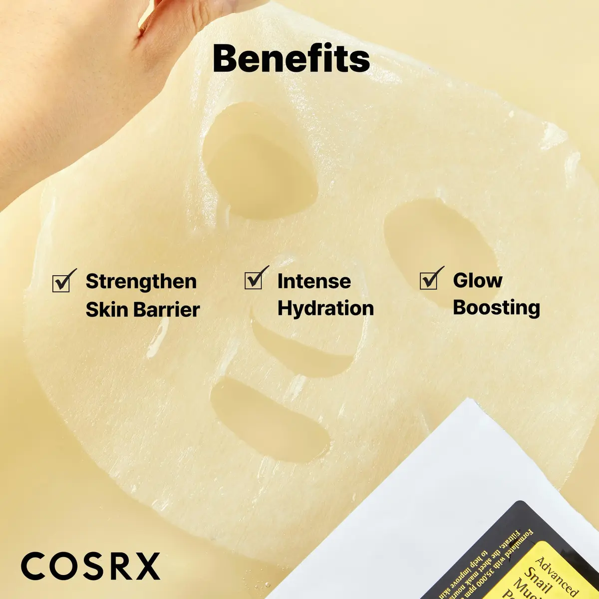 COSRX Snail Mucin Sheet Mask 10 EA with Snail Mucin Serum | Hydrating & Nourishing - view 5