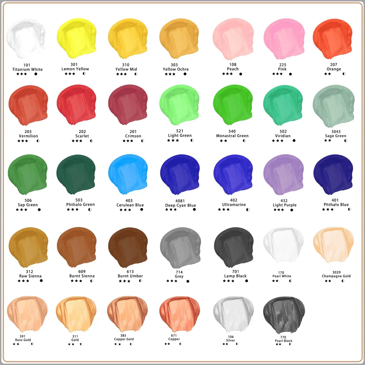 Artecho Acrylic Paint Burnt Umber 120ml | Fast Dry, Gloss Finish, Non-Toxic for Canvas & Crafts - view 3