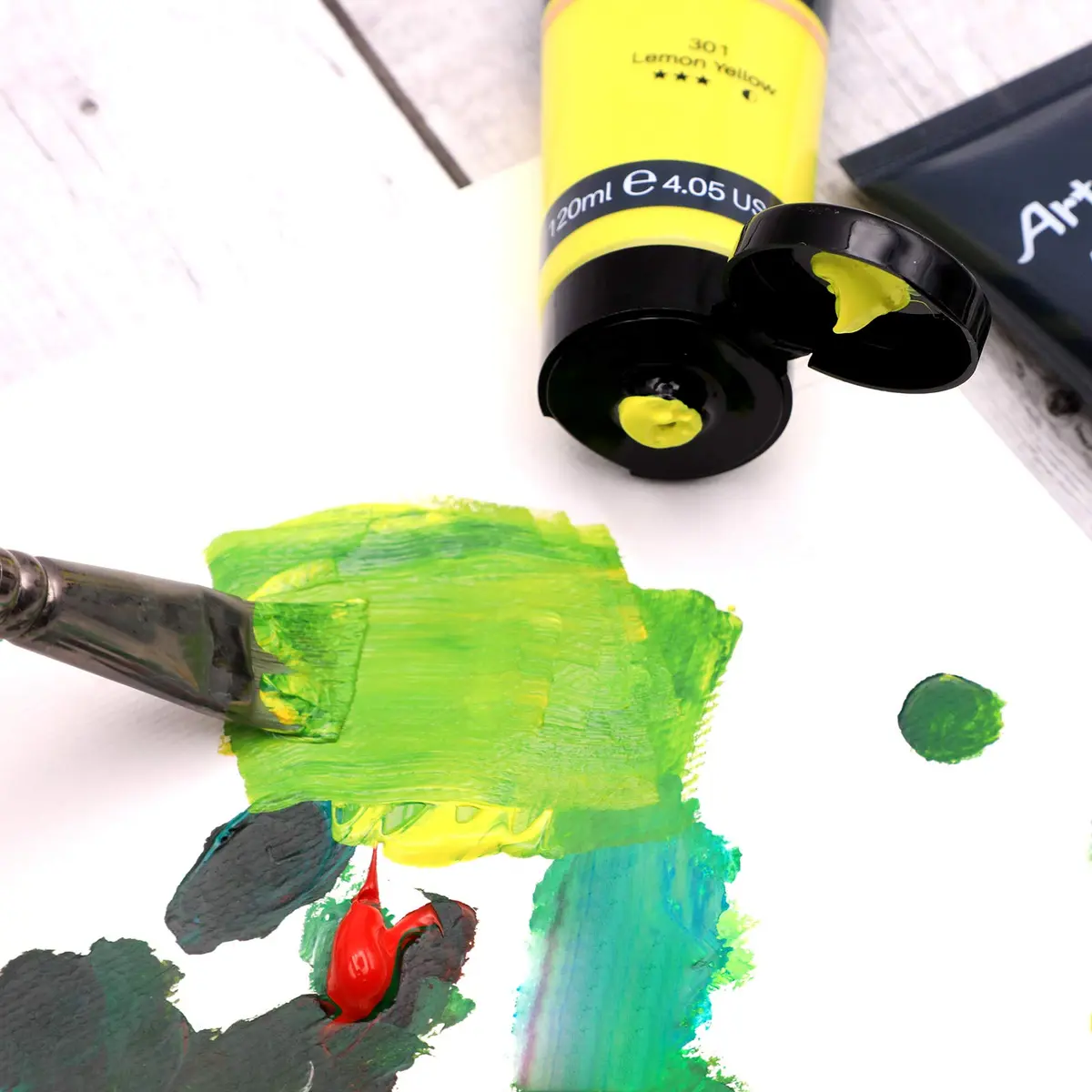 Artecho Acrylic Paint Burnt Umber 120ml | Fast Dry, Gloss Finish, Non-Toxic for Canvas & Crafts - view 4