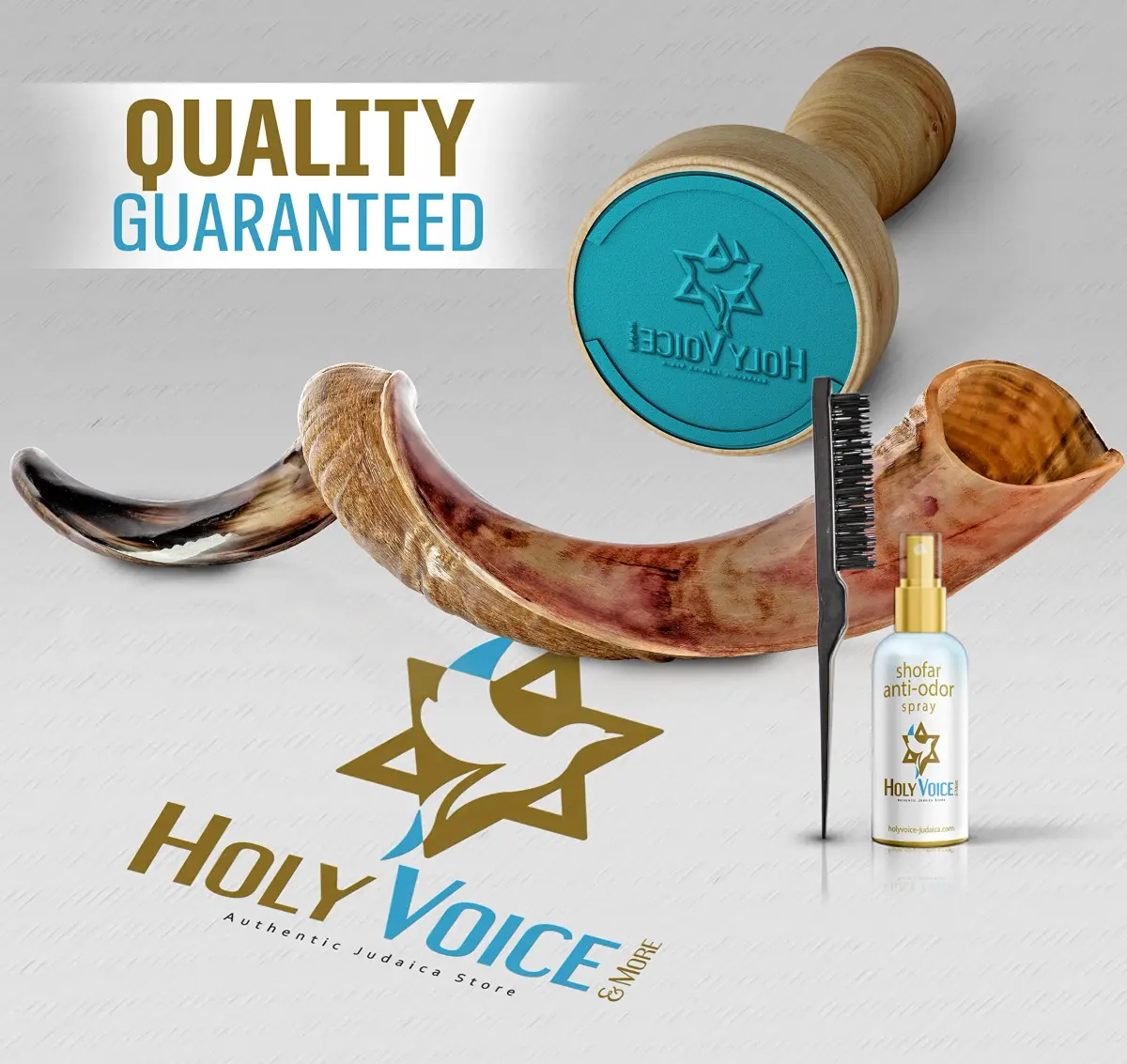 Holy Voice Kosher Kudu Shofar Horn 98cm (38.5") - Half-Polished Yemeni Shofar | Authentic Musical Instrument - view 6