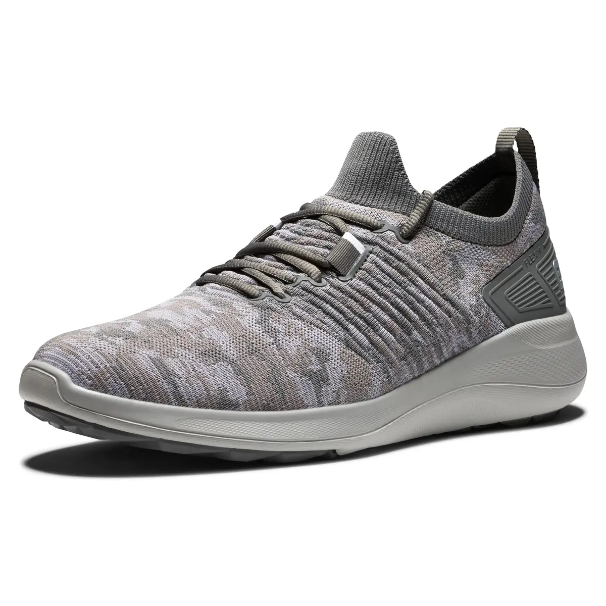 FootJoy Men's FJ Flex XP Golf Shoe, Camo Grey, Size 7 | Waterproof Breathable Athletic Shoe - main product image