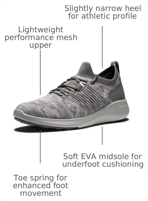 FootJoy Men's FJ Flex XP Golf Shoe, Camo Grey, Size 7 | Waterproof Breathable Athletic Shoe - view 3