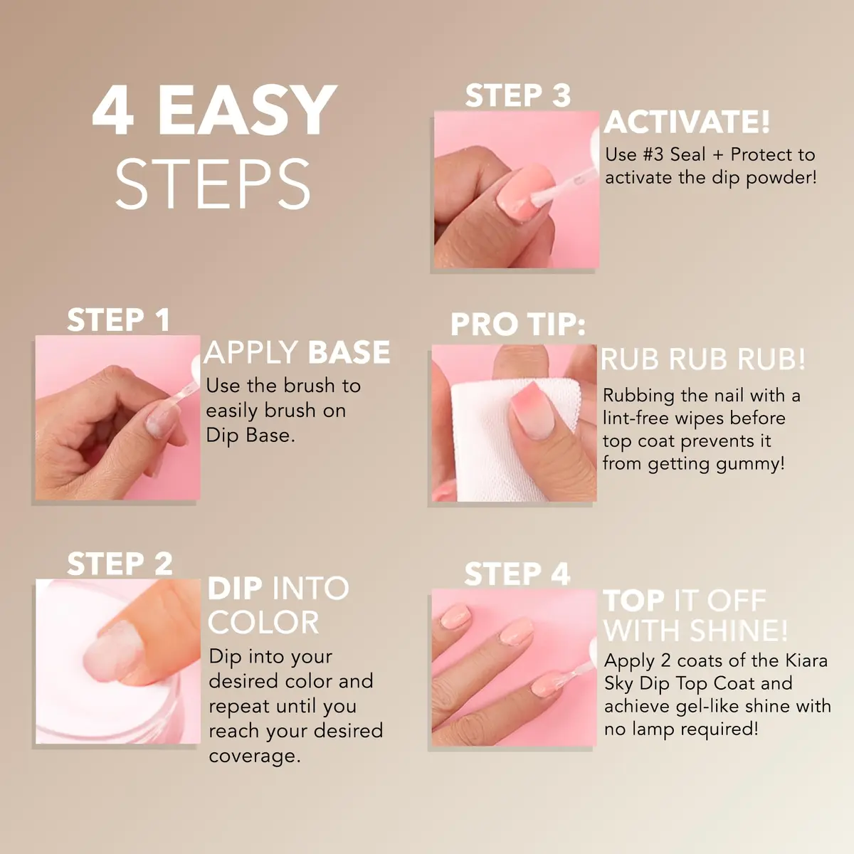 Kiara Sky Mini Kit (Color) | Lightweight, Long-Lasting Nails, USA Formulation - view 2