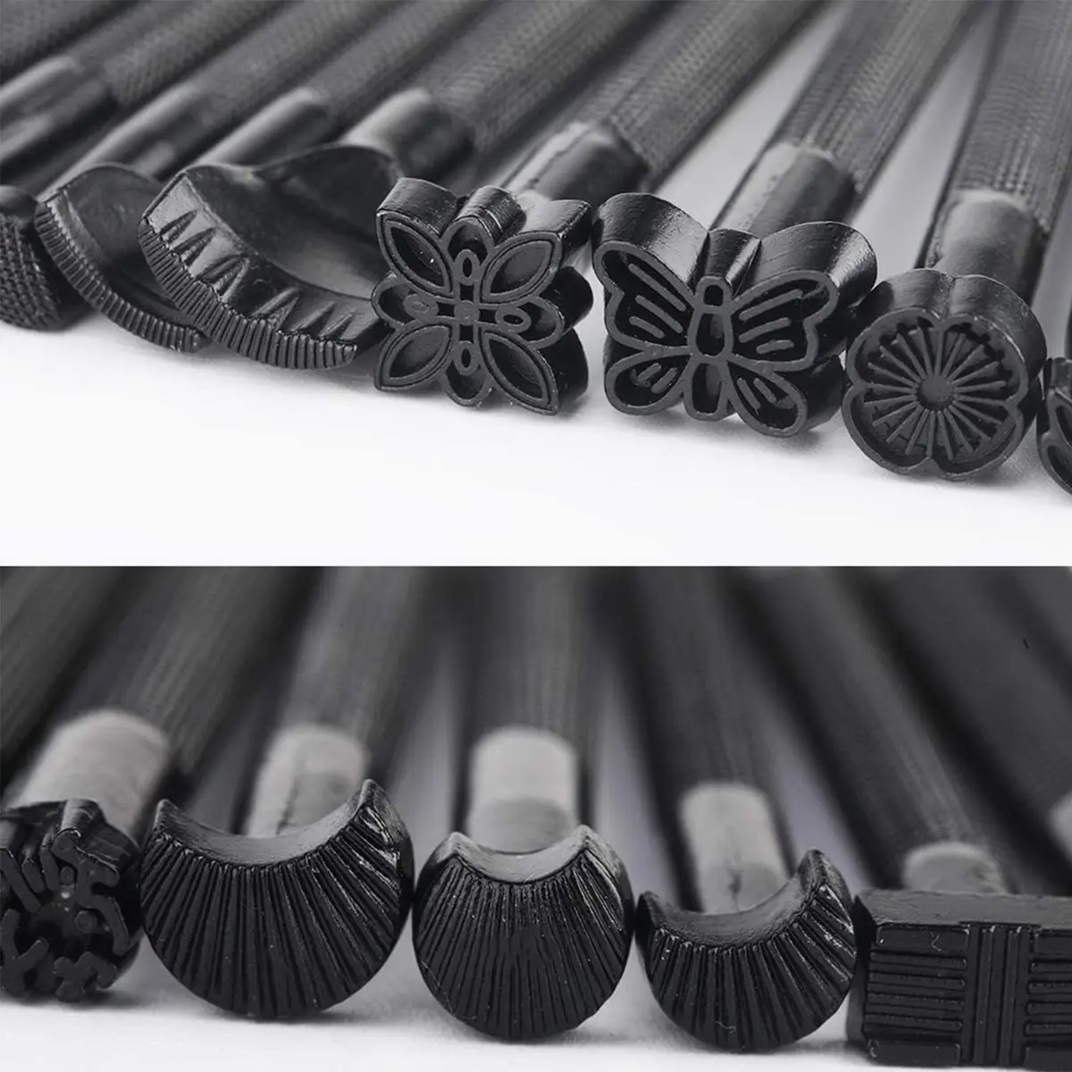 QMNNMA 20 PCS Leather Stamping Tools Kit | High-Quality Metal Carving Set for Leather Craft - view 4