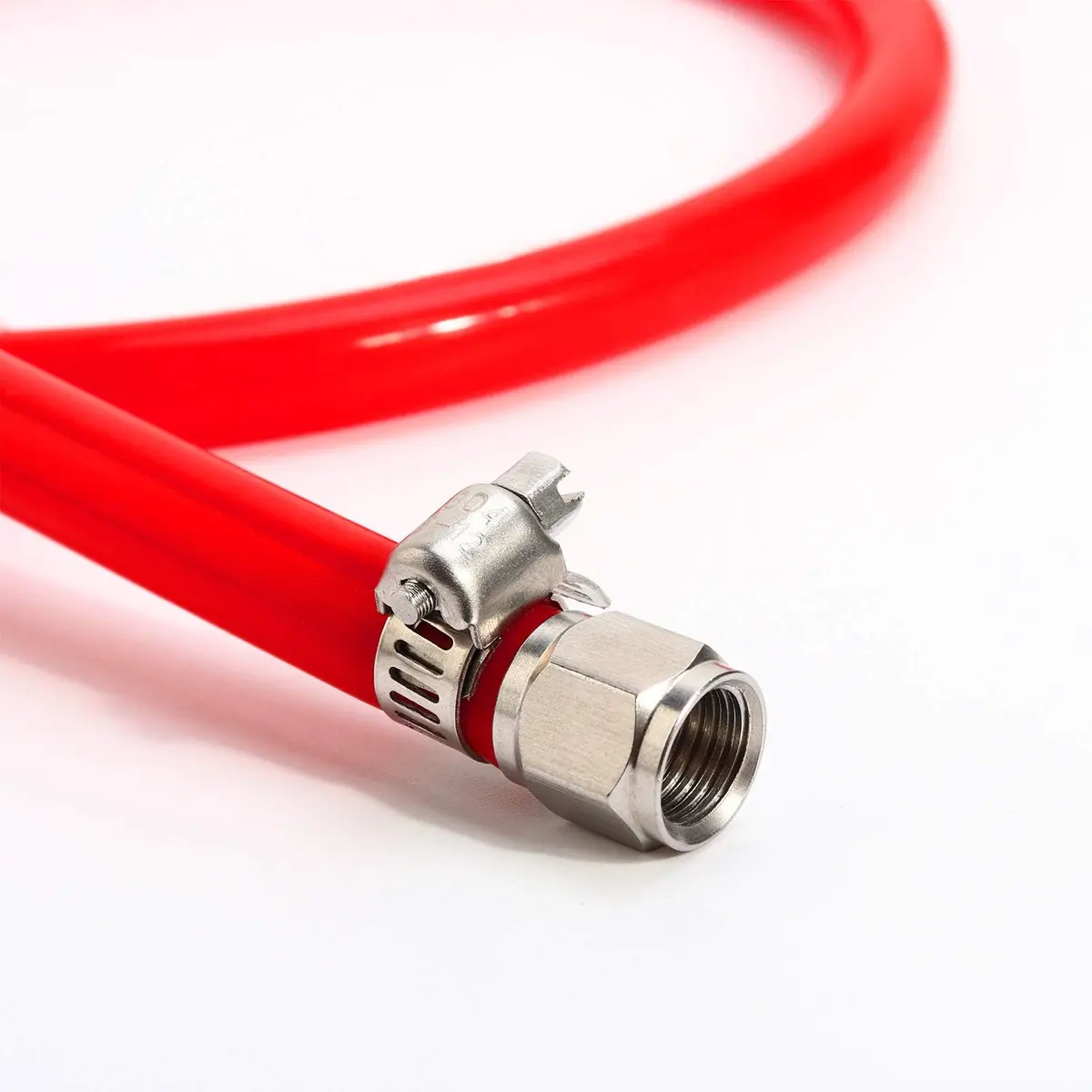 Ferroday Ball Lock Gas Line Assembly 5ft (1.52m) Red | Leak-Proof CO2 Hose for Home Brewing - view 4